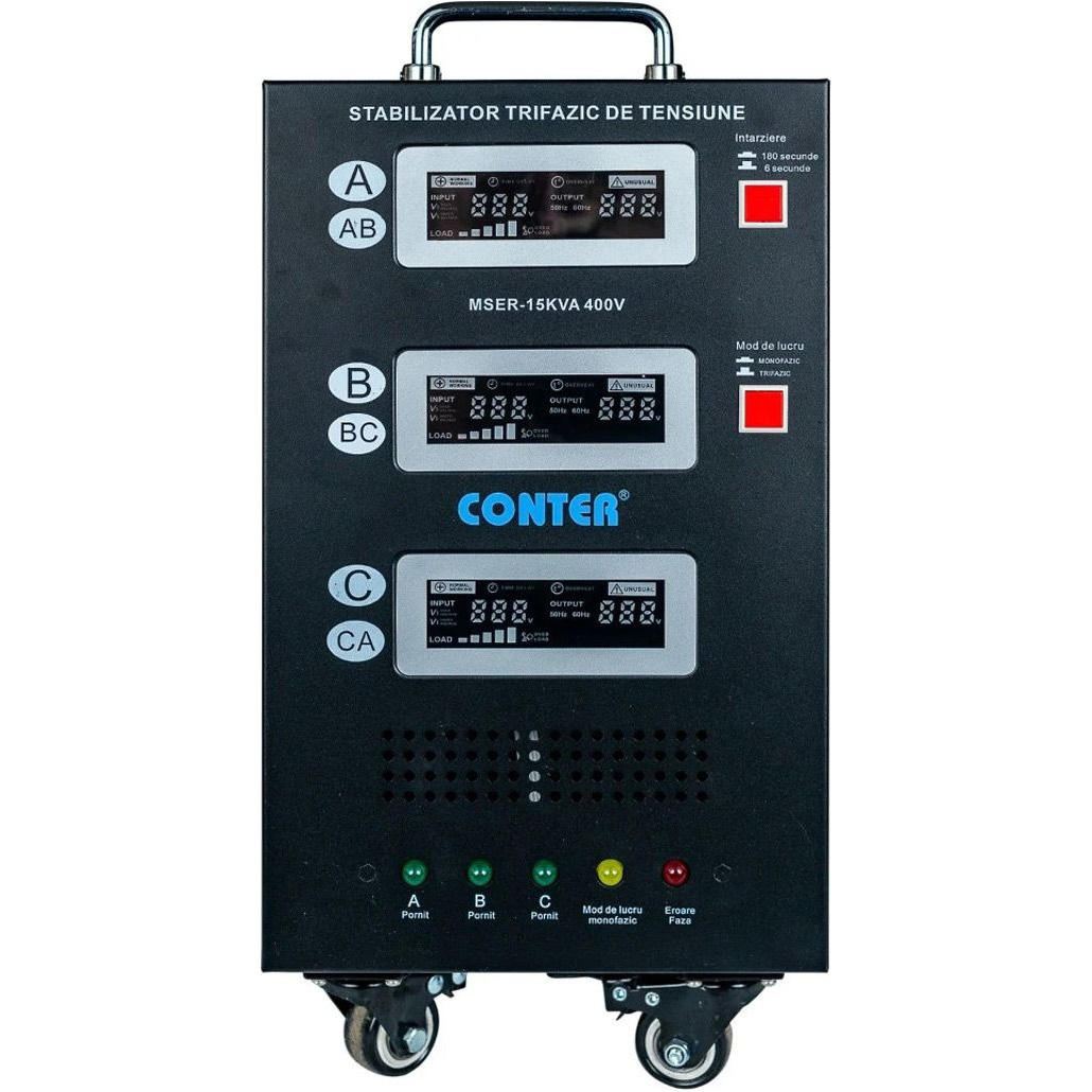 Сервоприводный стабилизатор напряжения трёхфазный CONTER MSER-15KVA 400V