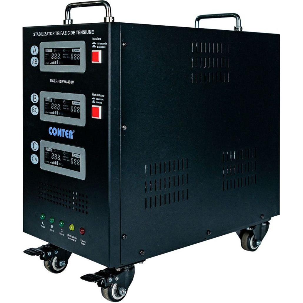 Сервоприводный стабилизатор напряжения трёхфазный CONTER MSER-15KVA 400V