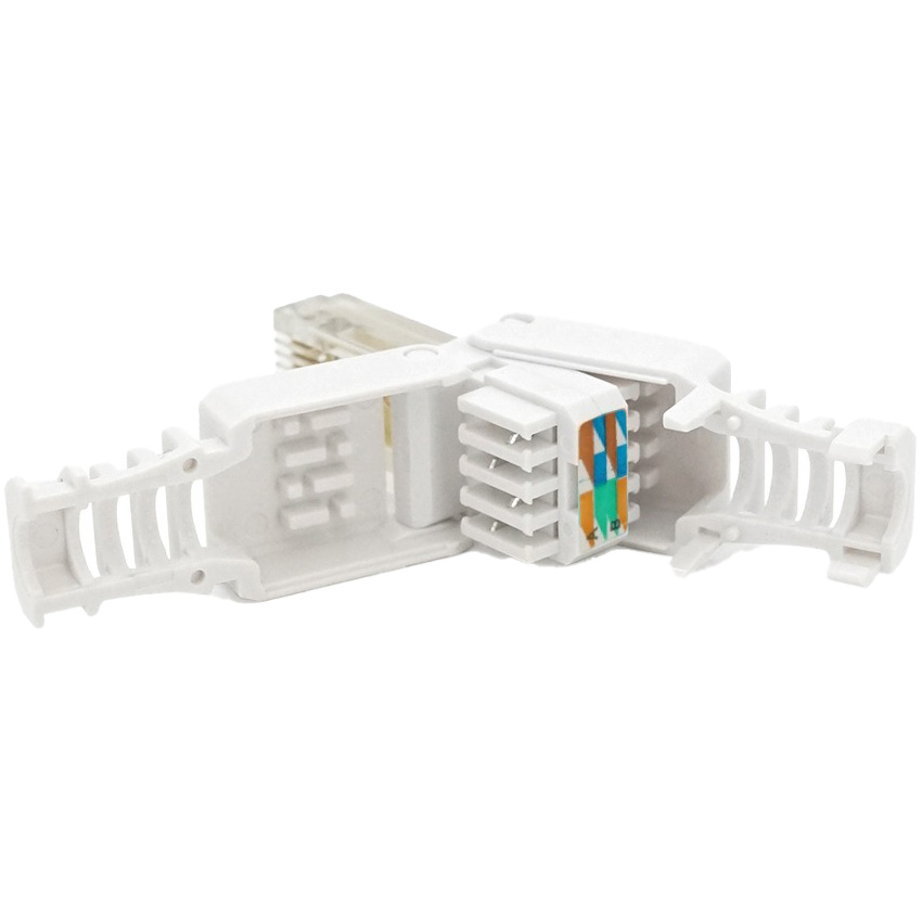 Коннектор безинструментальный VOLTRONIC RJ-45 UTP Cat.6 белый