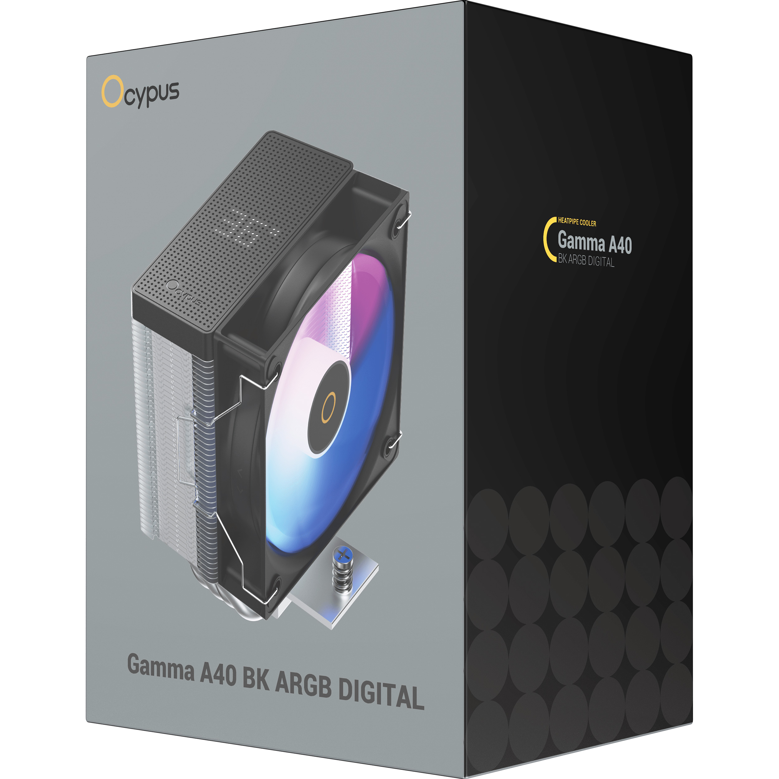 Кулер для процессора OCYPUS Gamma A40 ARGB Digital Black