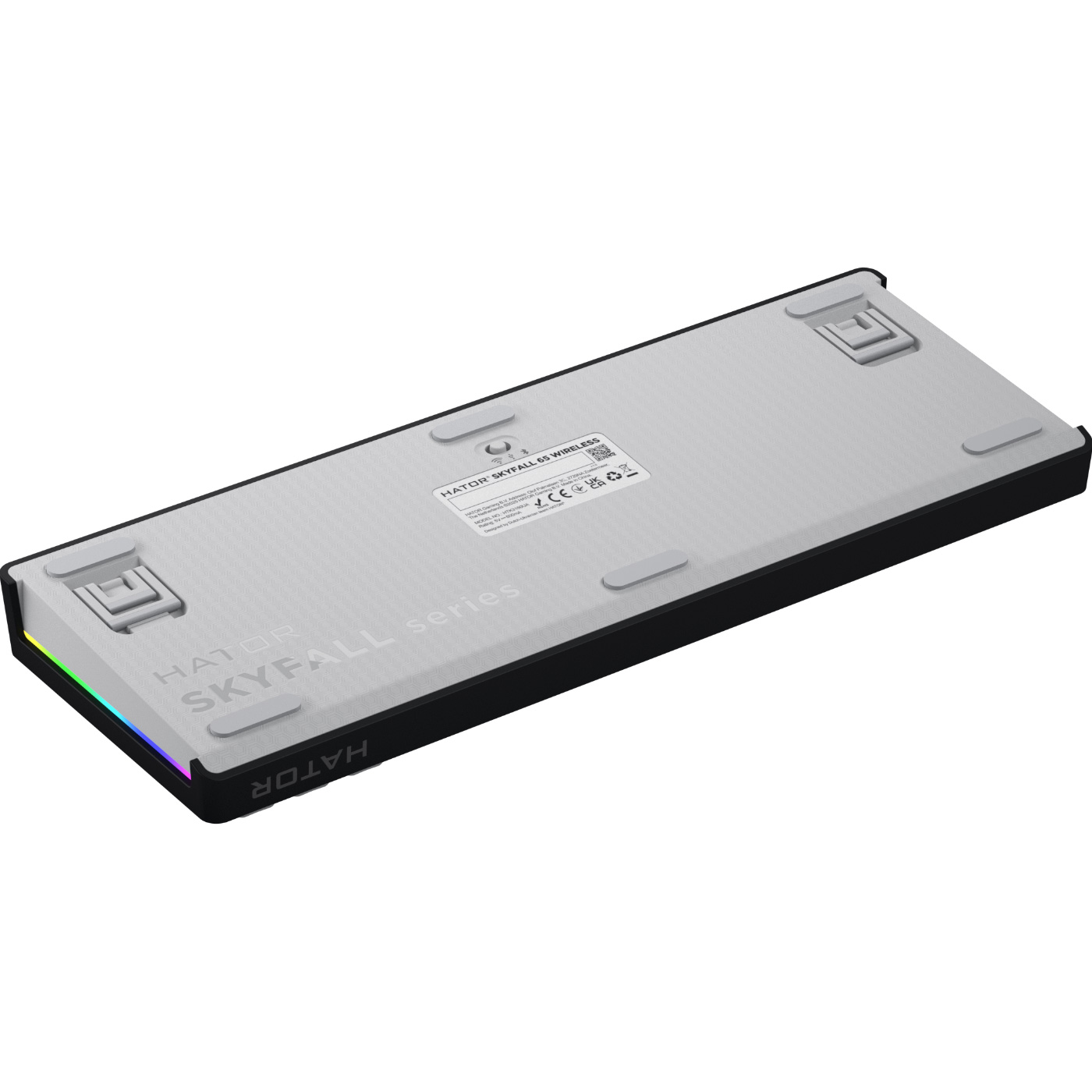 Клавиатура беспроводная HATOR Skyfall 65 Wireless Aurum Sterling Switch UA Black/White (HTK3160UA)