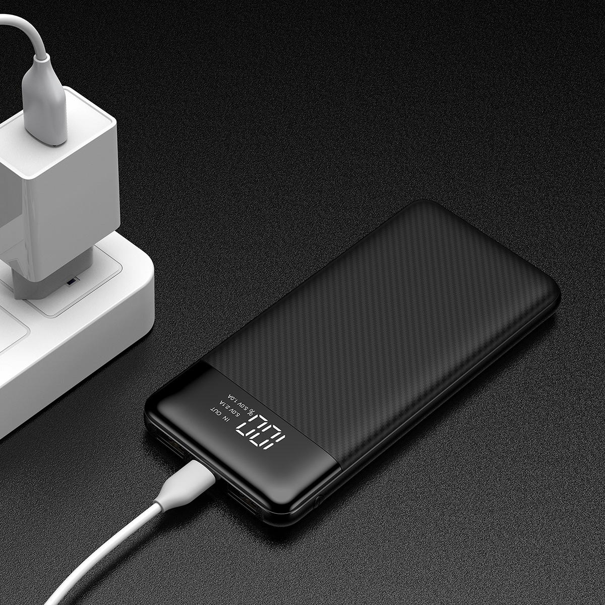 Повербанк VEGER L11 1xUSB-C, 2xUSB-A 15W 10000mAh Black