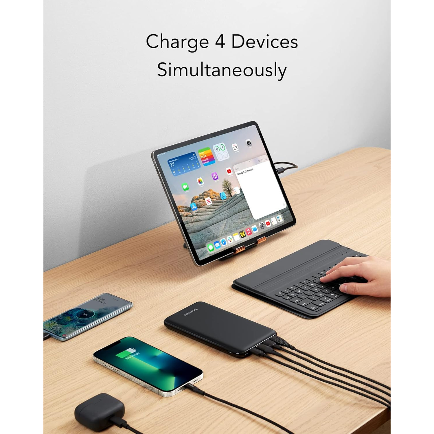 Повербанк CHARMAST W2002P 20W 26800mAh Black