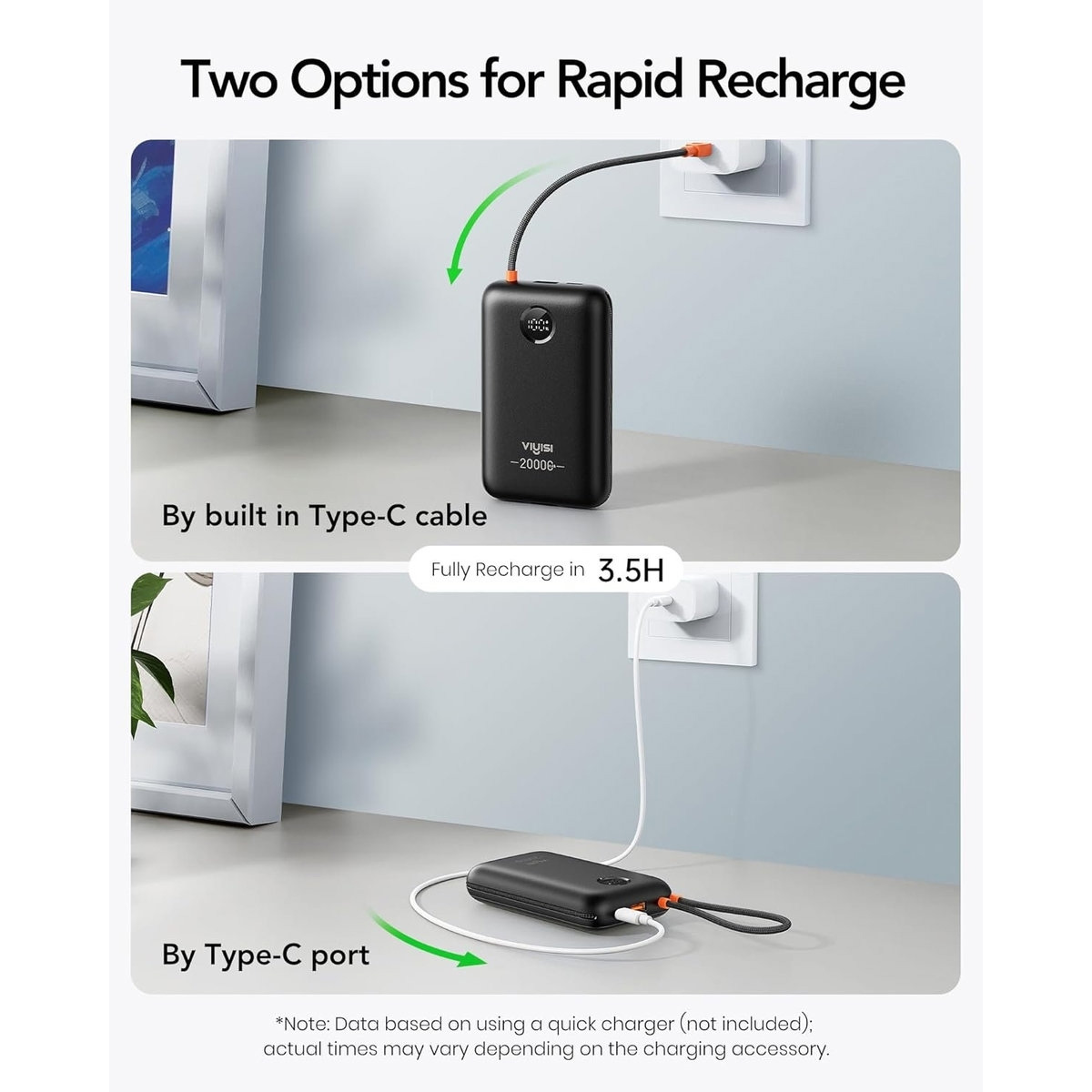 Повербанк VIYISI G2068 30W 20000mAh Black
