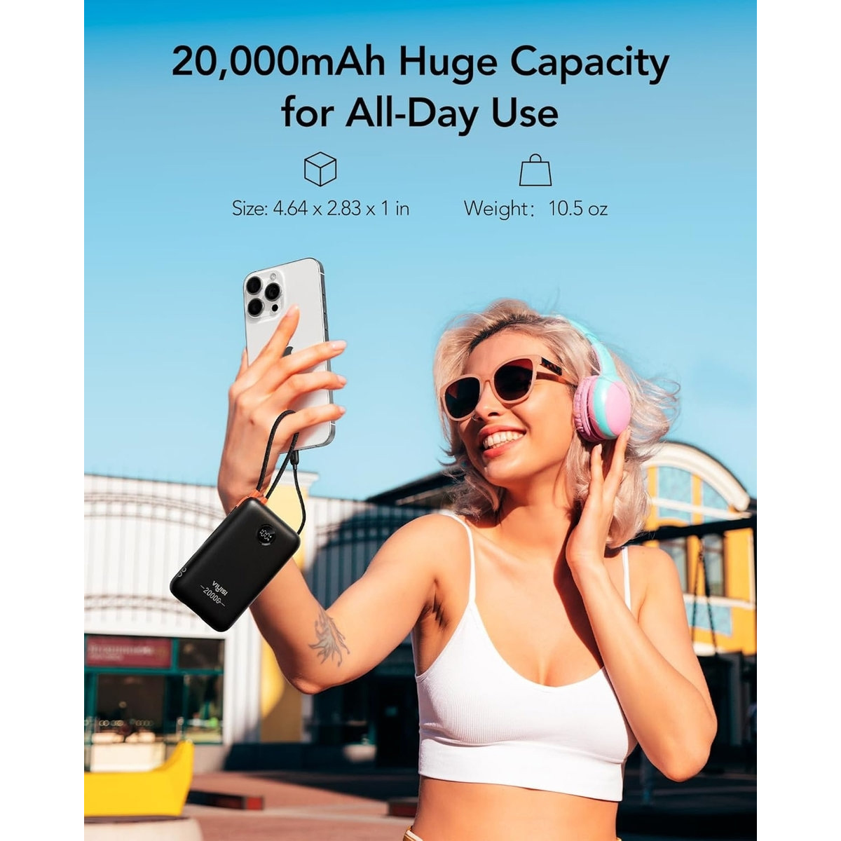 Повербанк VIYISI G2068 30W 20000mAh Black