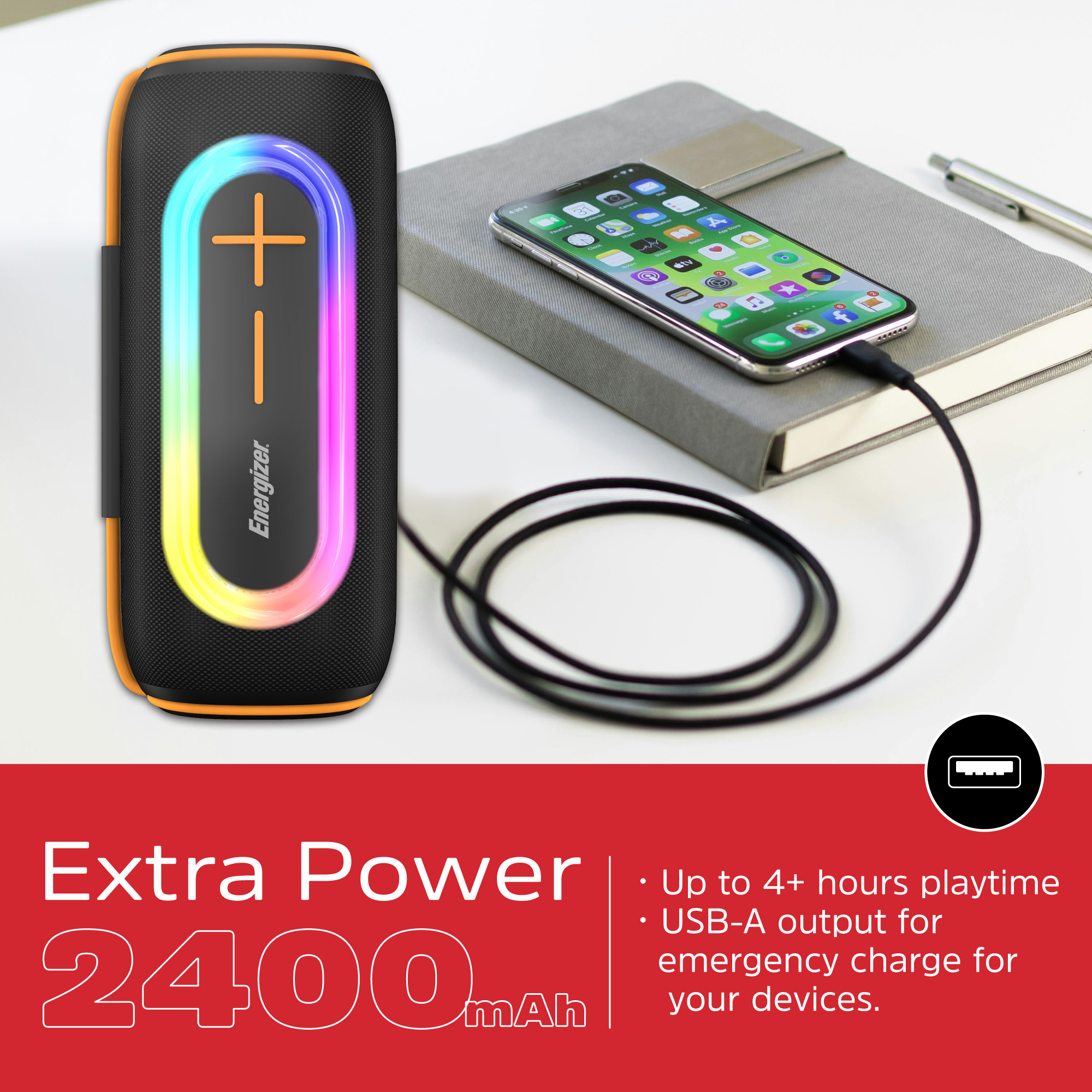 Портативная колонка ENERGIZER BTS206 Black