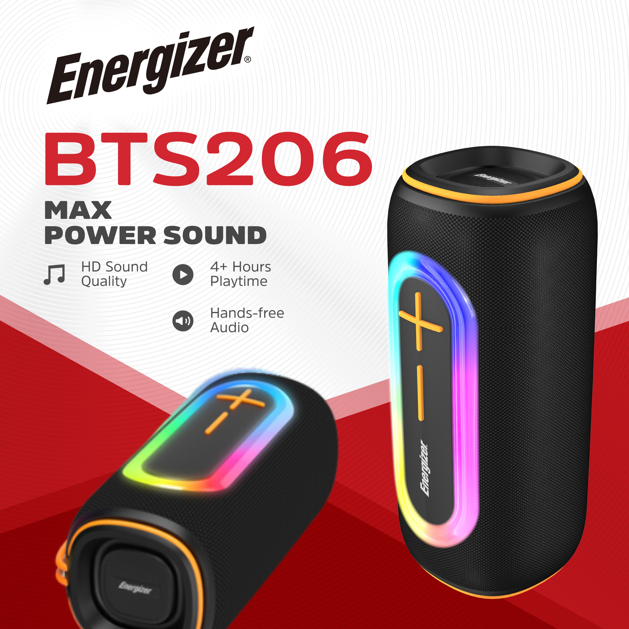 Портативная колонка ENERGIZER BTS206 Black