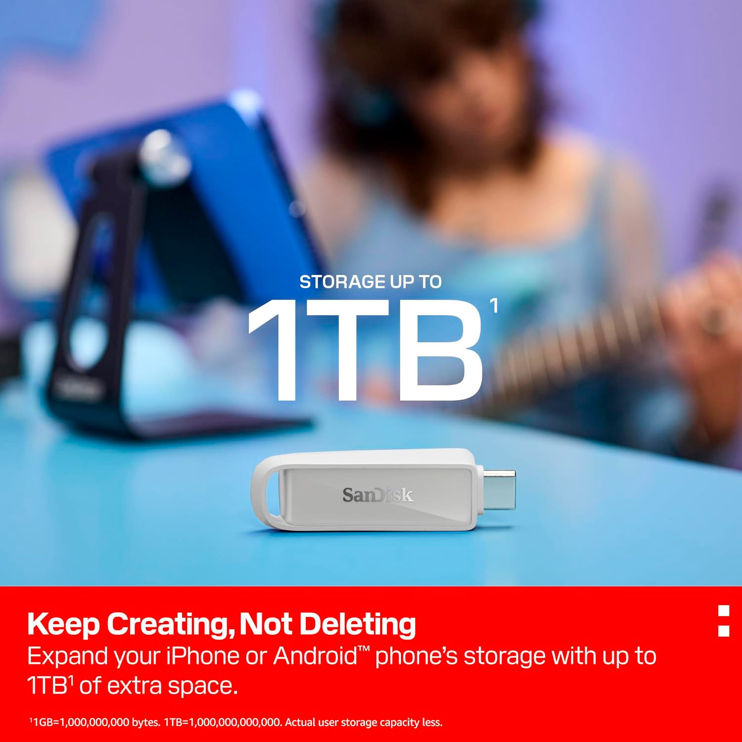 Флэшка 256GB SANDISK Phone Drive USB 3.2 Type-C Arctic White (SDIXS0N-256G-GN6NE)