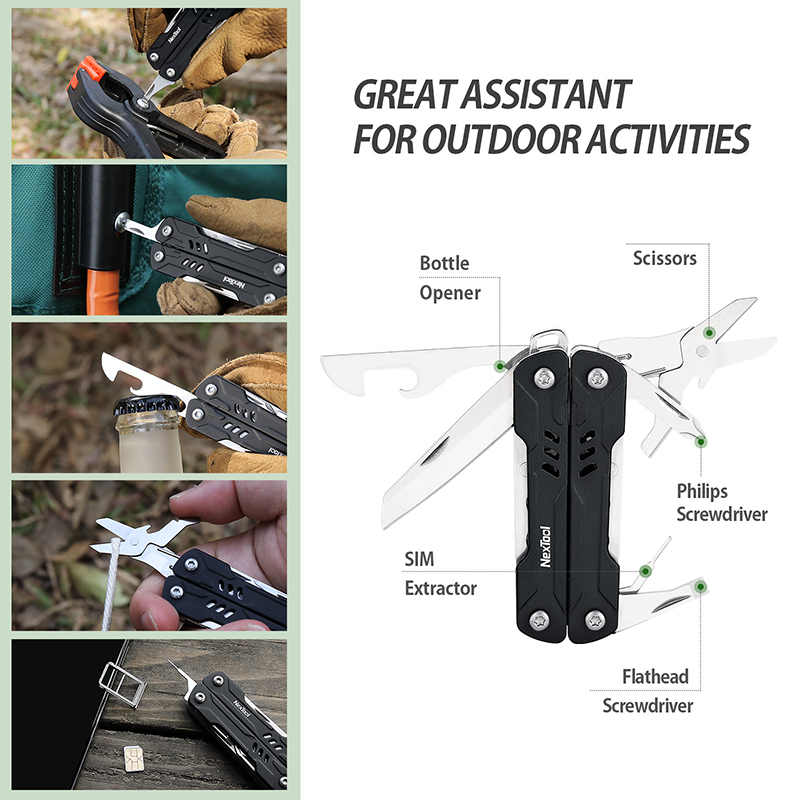 Мультитул NEXTOOL Mini Sailor S11 Black (NE20156C)