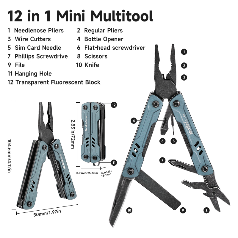 Мультитул NEXTOOL Mini Sailor S11 Pro (NE20382A)