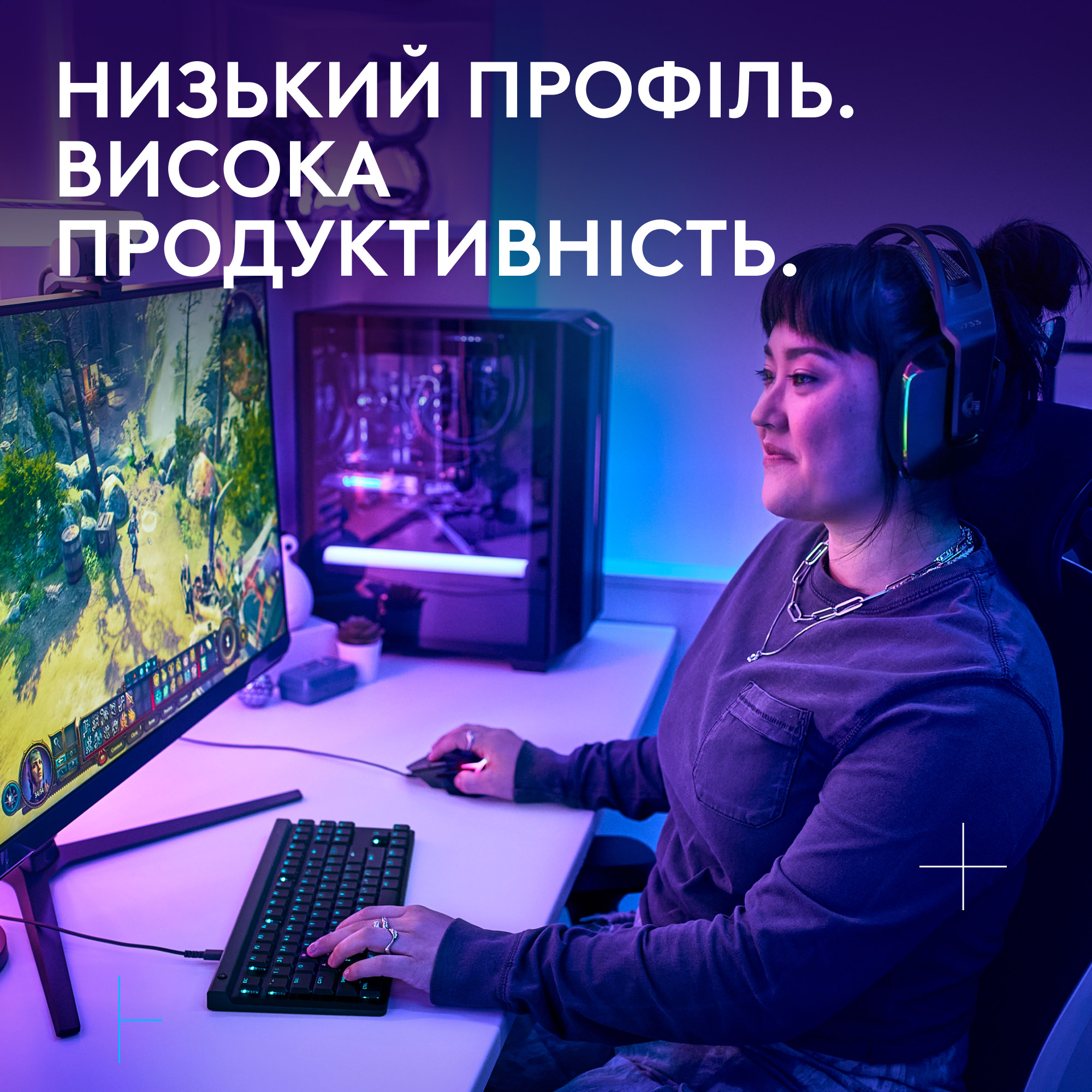 Клавіатура LOGITECH G515 TKL Tactile UA Black (920-014133)