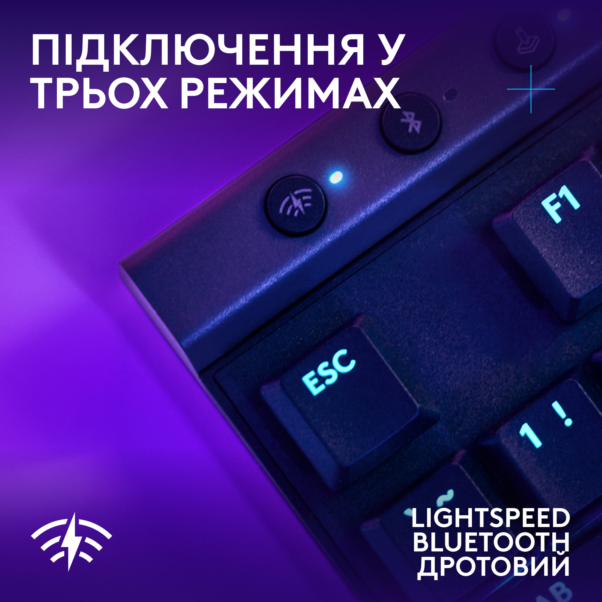 Клавиатура беспроводная LOGITECH G515 Lightspeed TKL Wireless Gaming Keyboard Black (920-014075)
