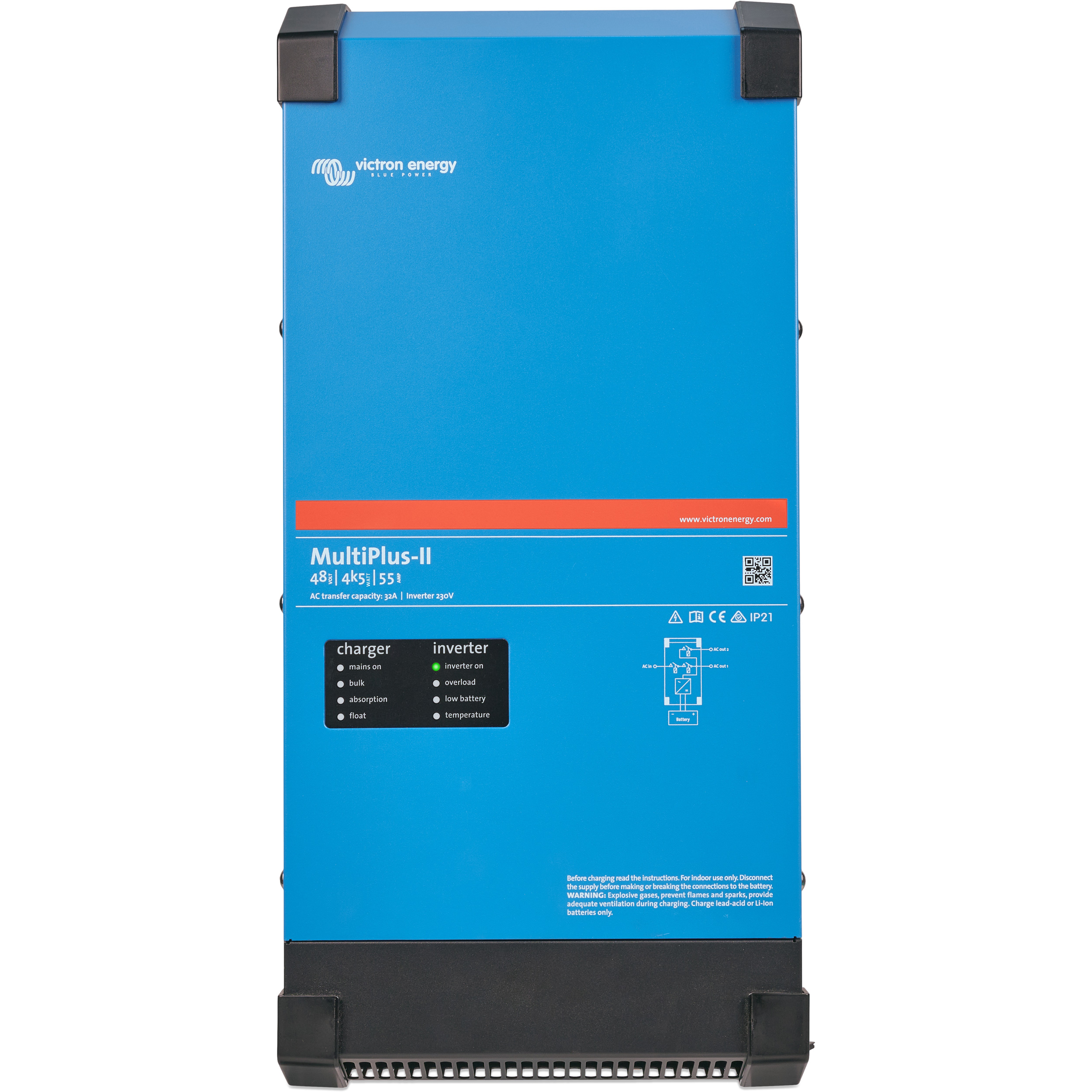 Інвертор гібридний VICTRON ENERGY MultiPlus-II 48/4k5/55-32 (PMP482405012)