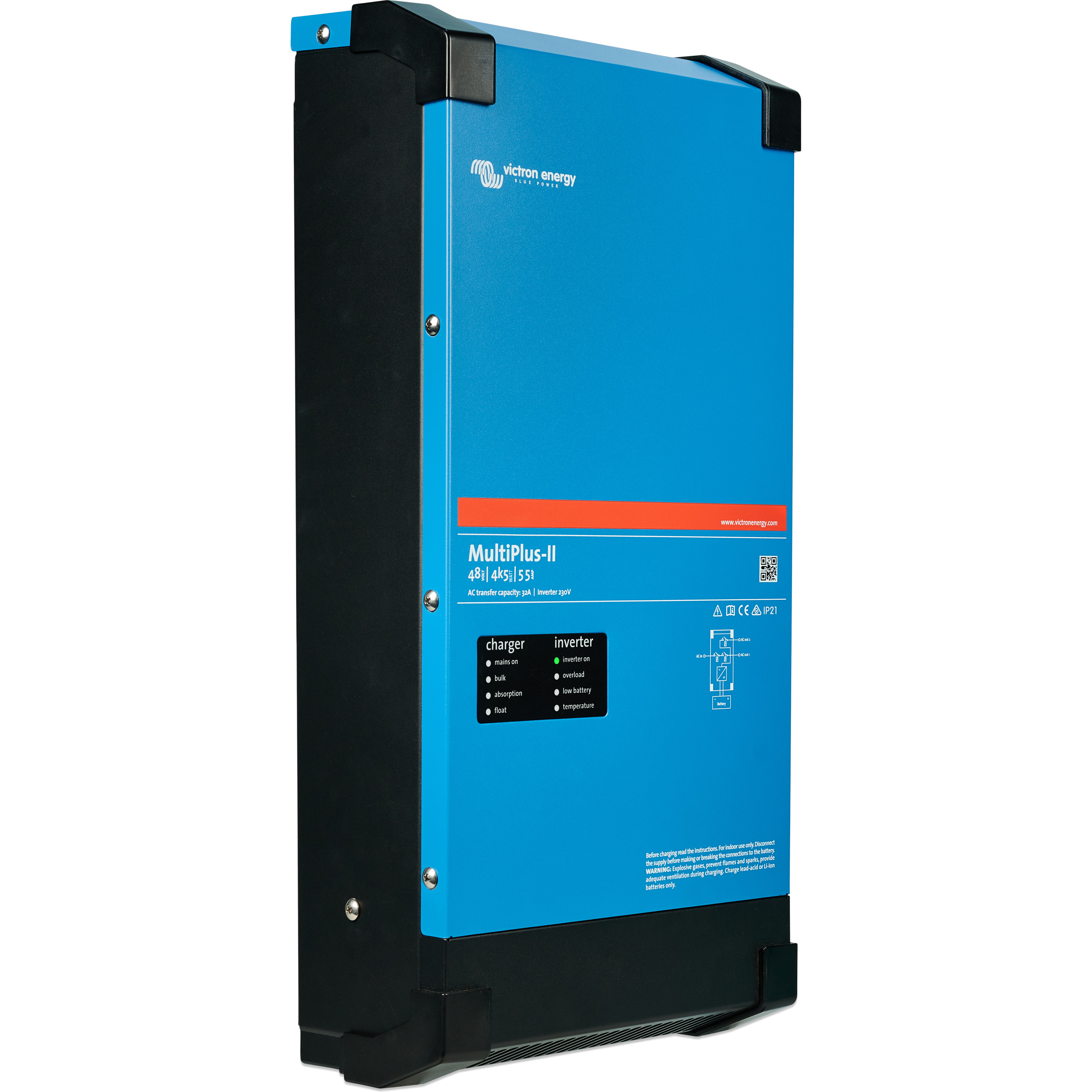 Інвертор гібридний VICTRON ENERGY MultiPlus-II 48/4k5/55-32 (PMP482405012)