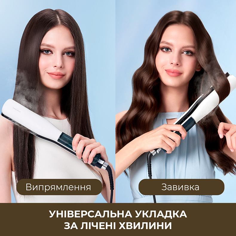 Выпрямитель для волос DREAME AuraSteam Straight White (AA01A-WH)