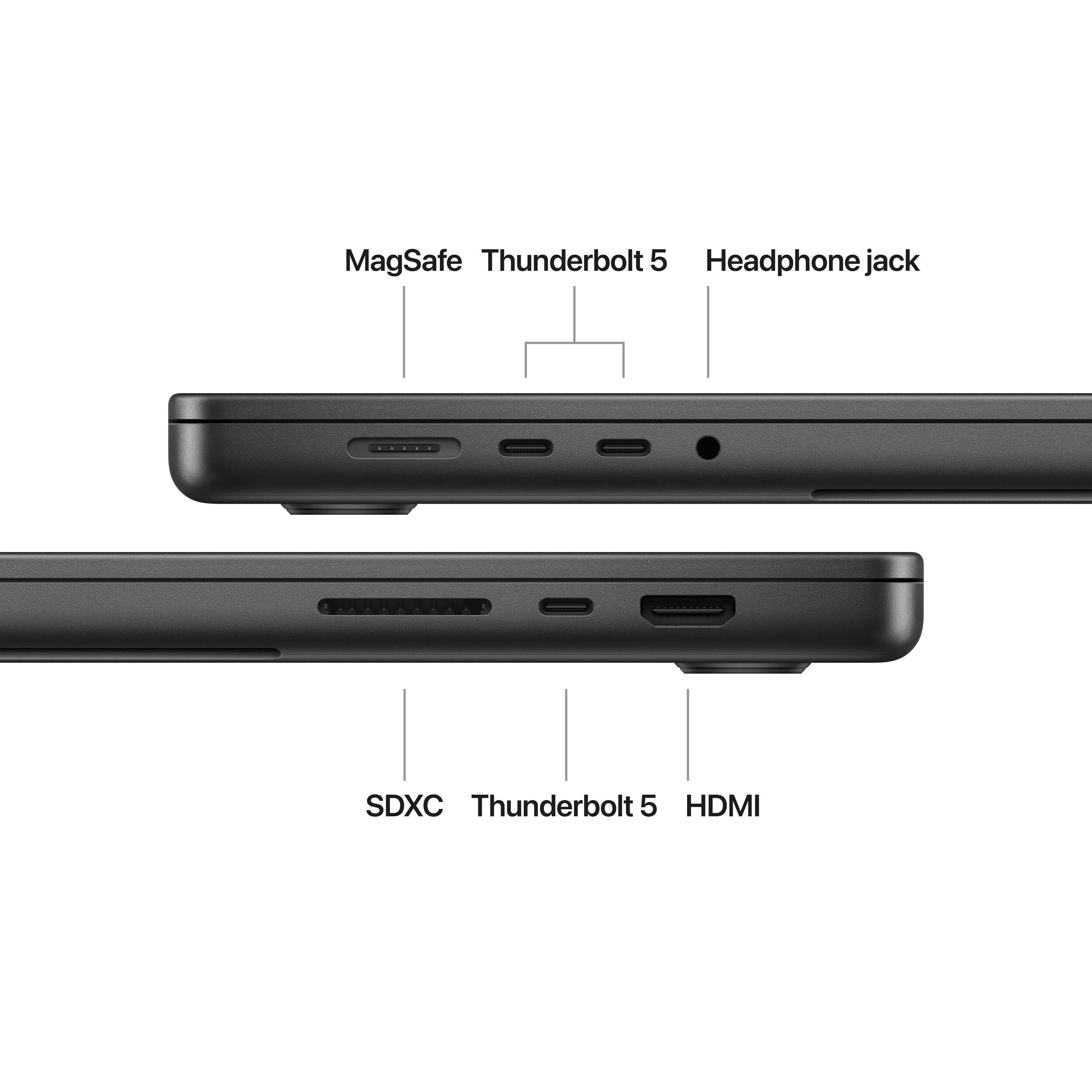 Ноутбук APPLE A3186 MacBook Pro 16" M4 Max 64GB/2TB Space Black (Z1FV002DN)
