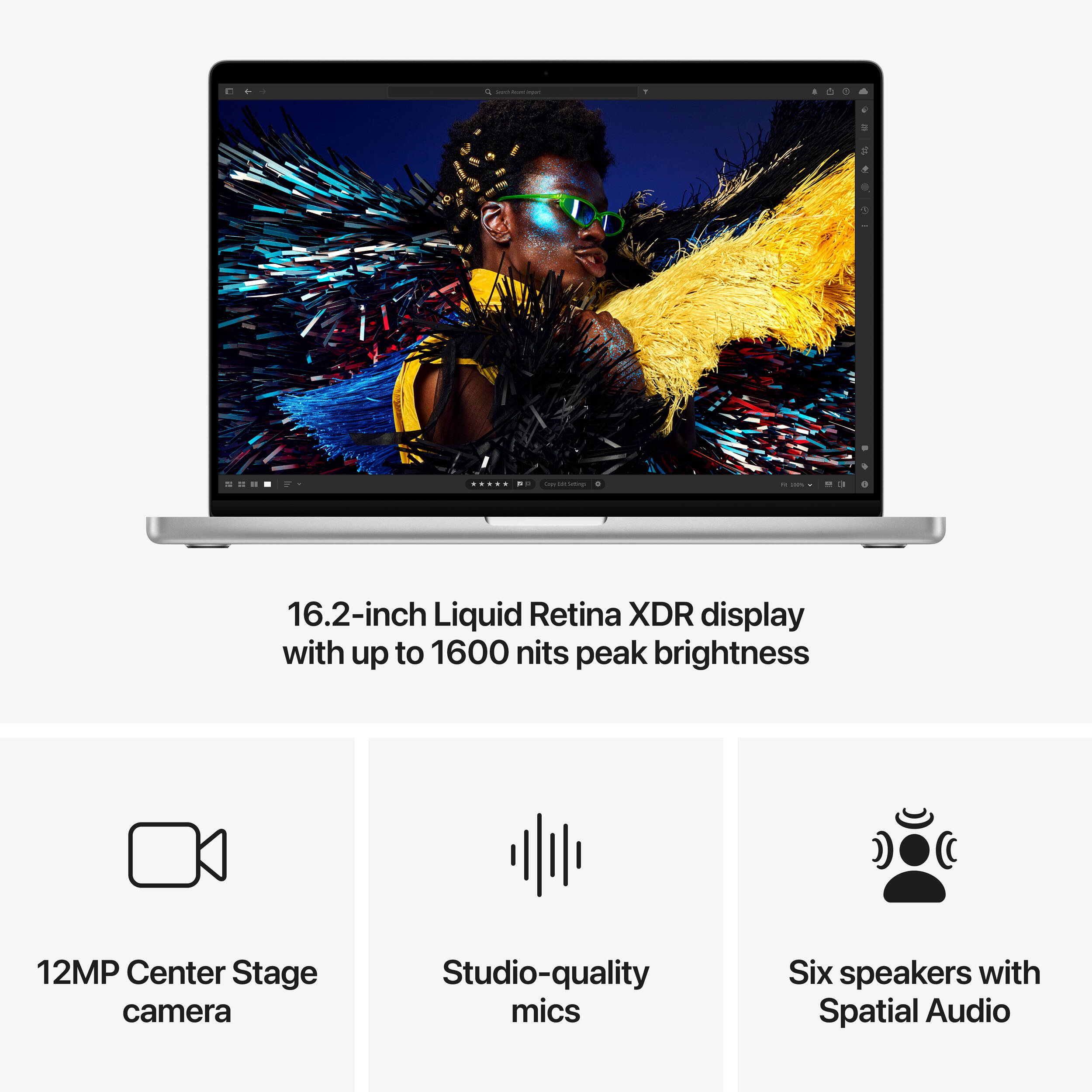 Ноутбук APPLE A3403 MacBook Pro 16" M4 Pro 48GB/512GB Silver (Z1FP0026J)