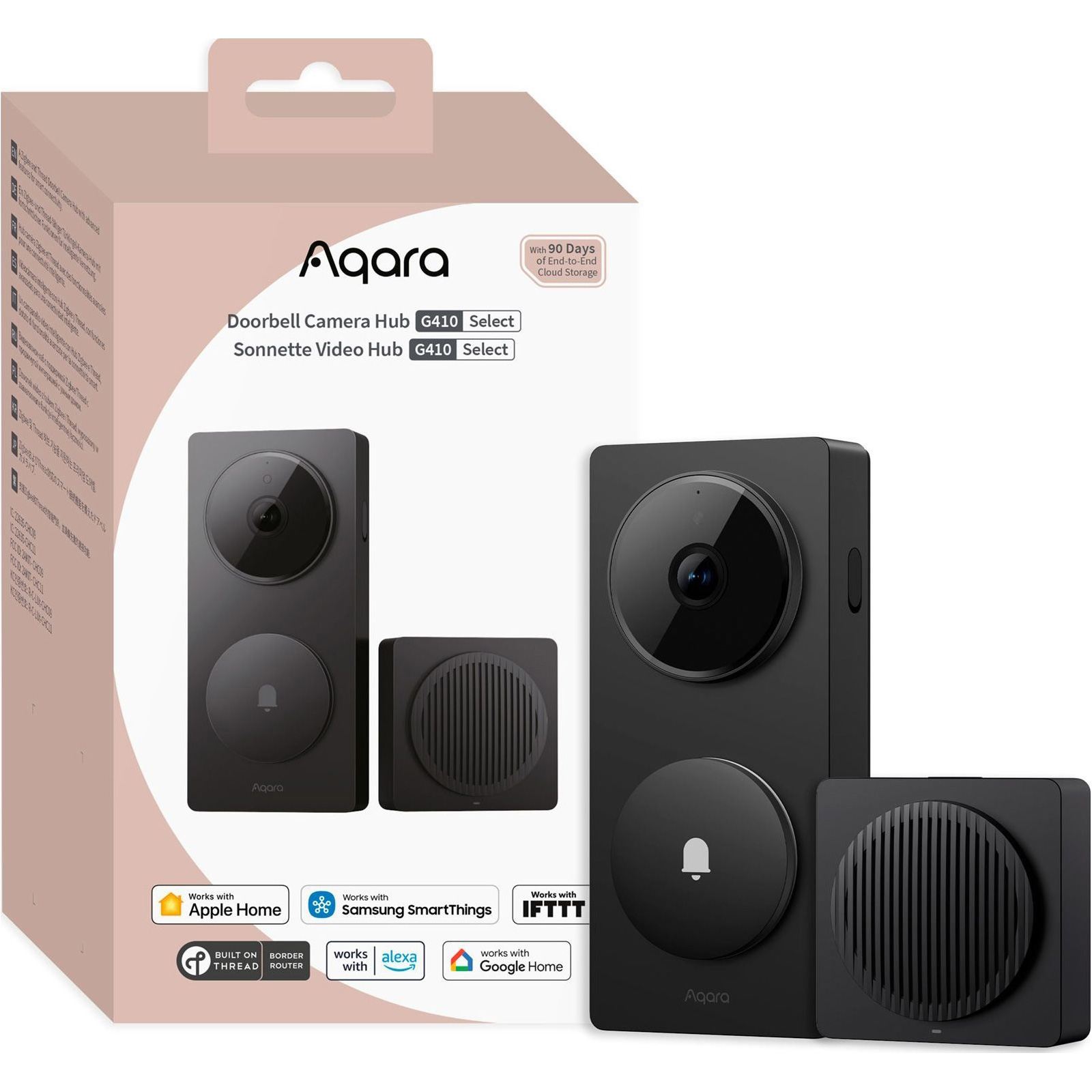 Wi-Fi відеодзвінок AQARA Doorbell Camera Hub G410 Black
