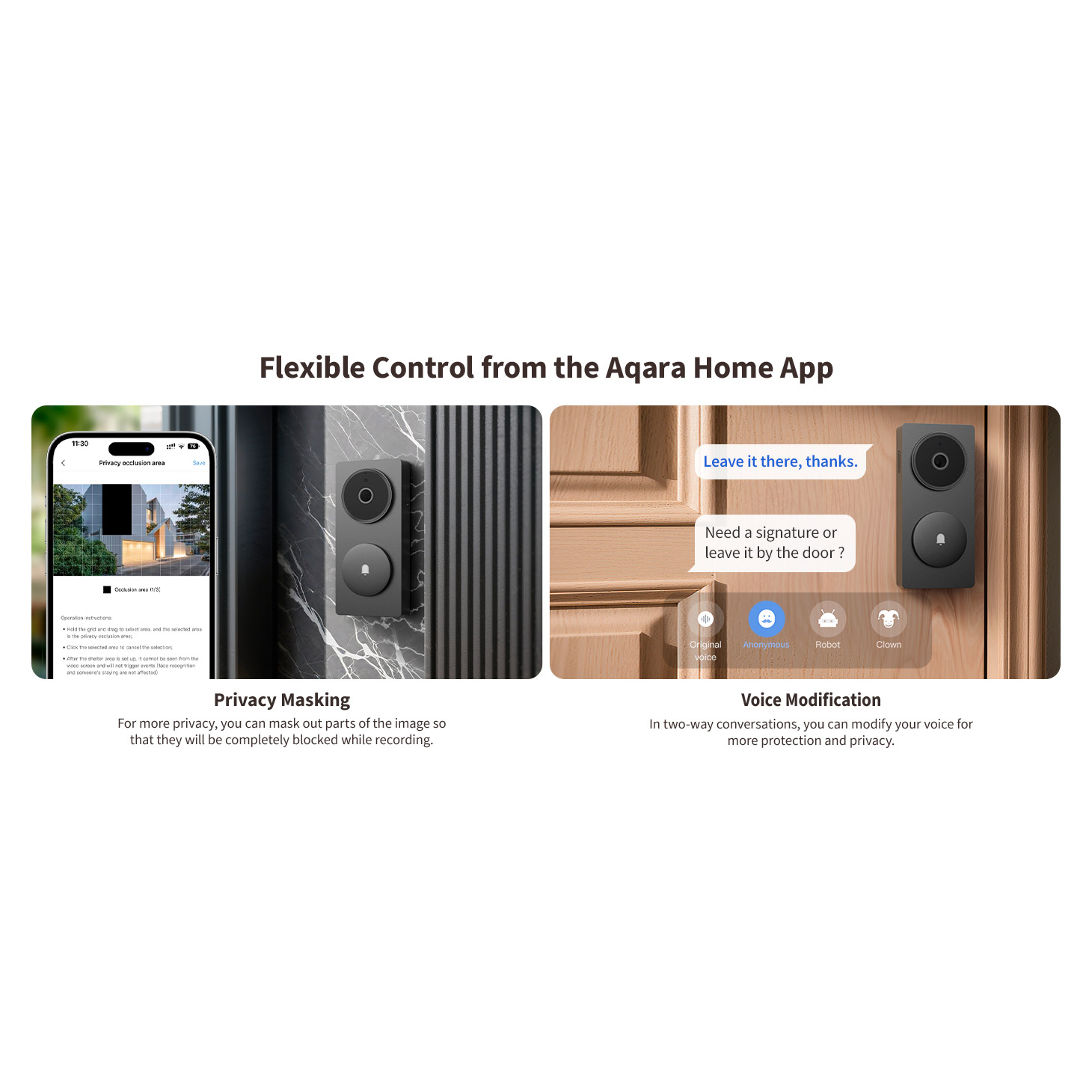 Wi-Fi відеодзвінок AQARA Doorbell Camera Hub G410 Black