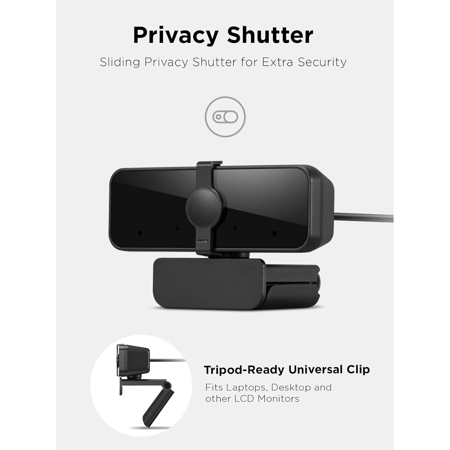 Веб-камера LENOVO 310 FHD Webcam Black (GXC1S15024)