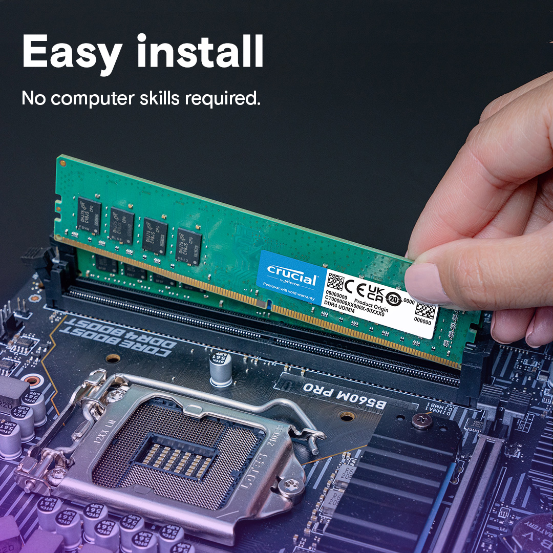 Модуль пам'яті CRUCIAL DDR4 3200MHz 64GB Kit 2x32GB (CT2K32G4DFD832A)