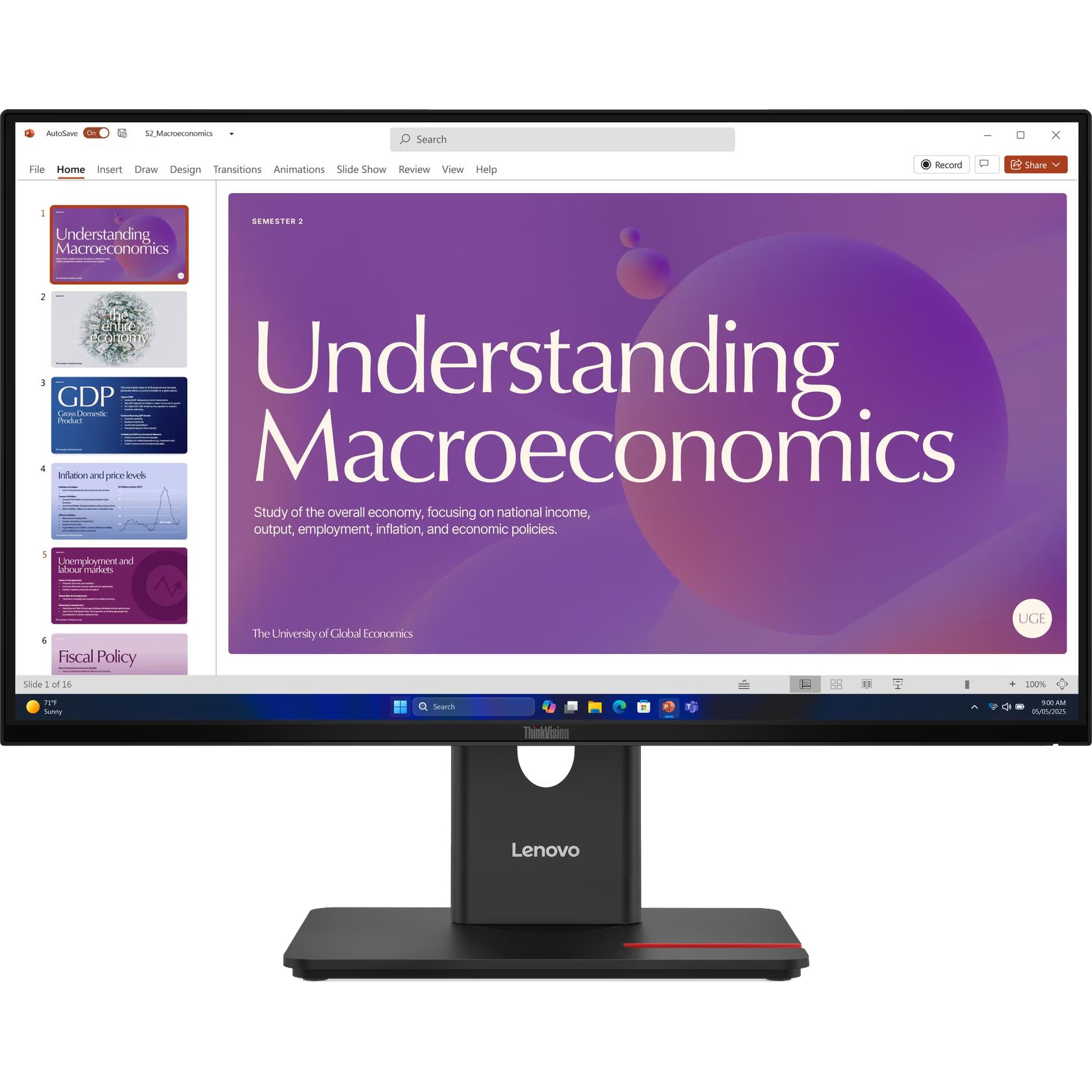Монітор 23.8" LENOVO ThinkVision T24D-40 Eclipse Black (64B9GAT1UA)