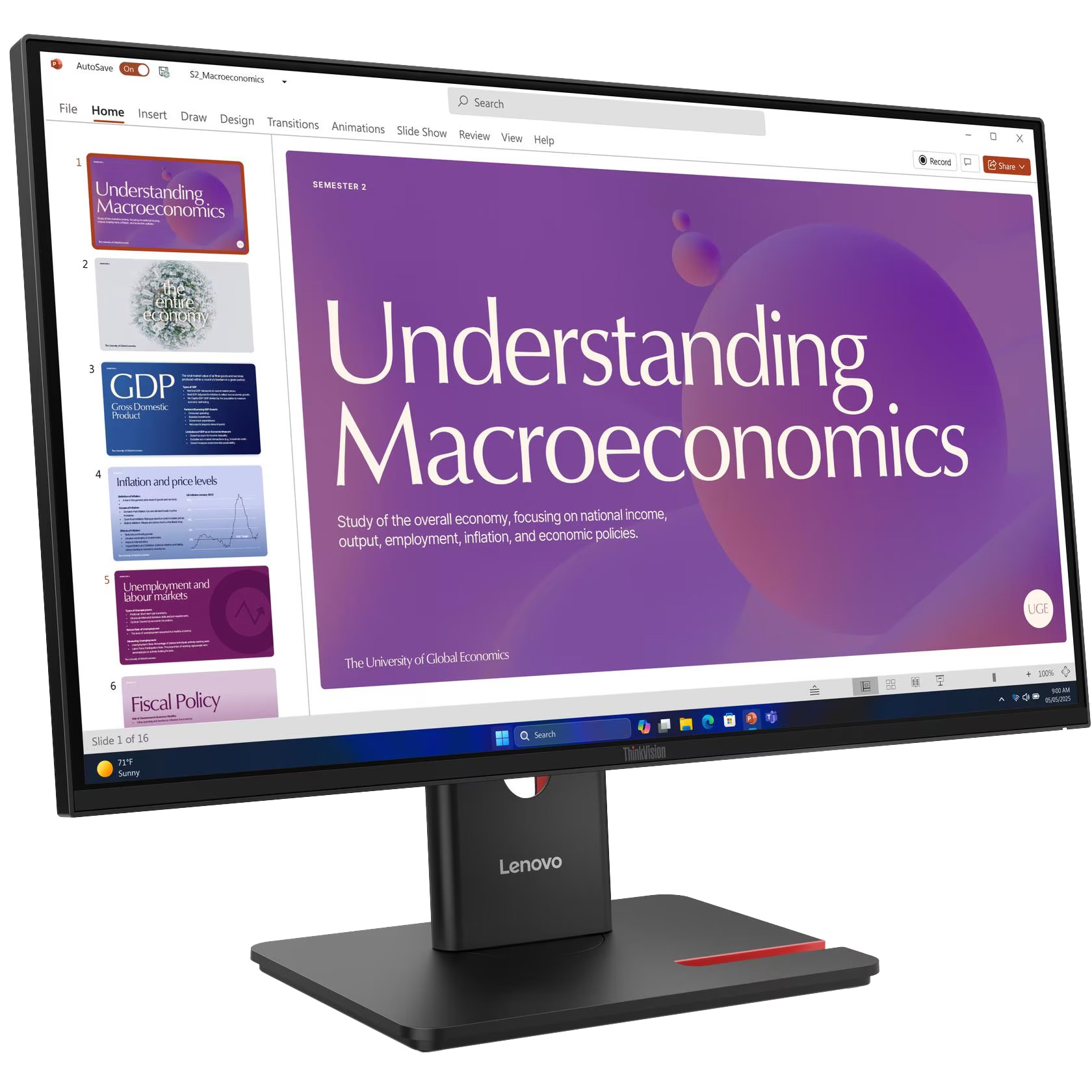 Монітор 23.8" LENOVO ThinkVision T24D-40 Eclipse Black (64B9GAT1UA)
