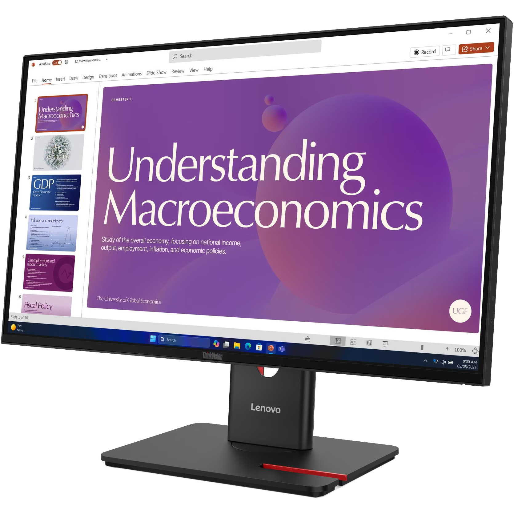 Монітор 23.8" LENOVO ThinkVision T24D-40 Eclipse Black (64B9GAT1UA)