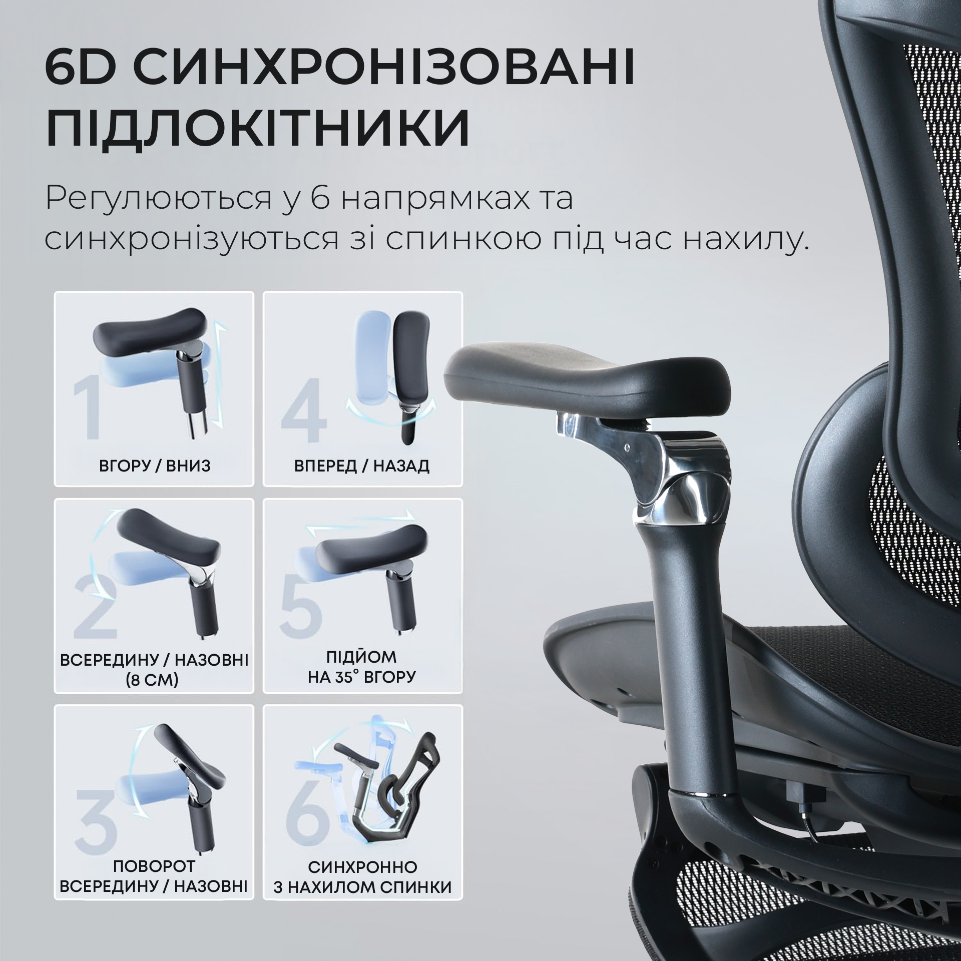 Кресло офисное SIHOO Doro C300 Pro with footrest Mesh Black