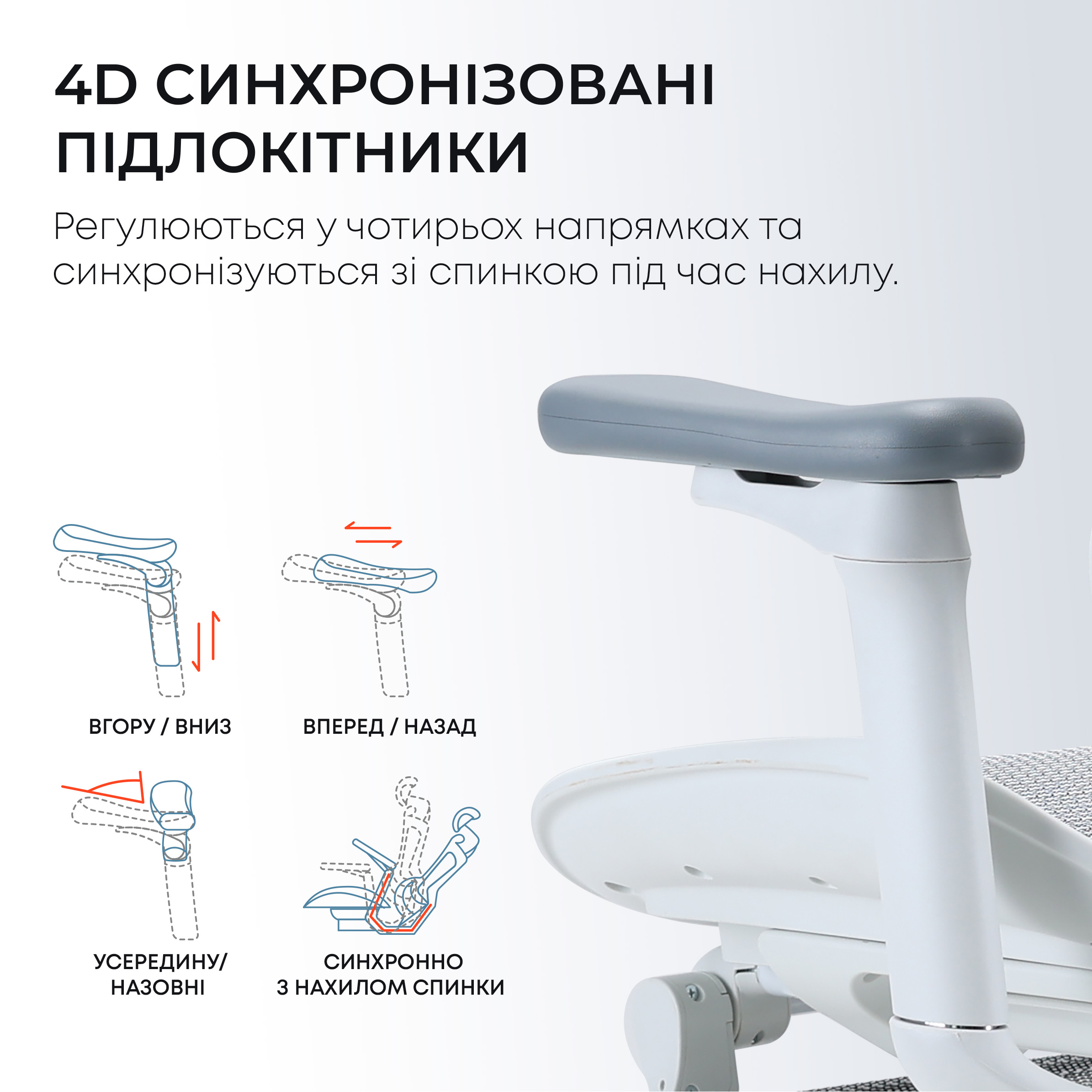 Крісло офісне SIHOO Doro C300L with footrest Mesh White