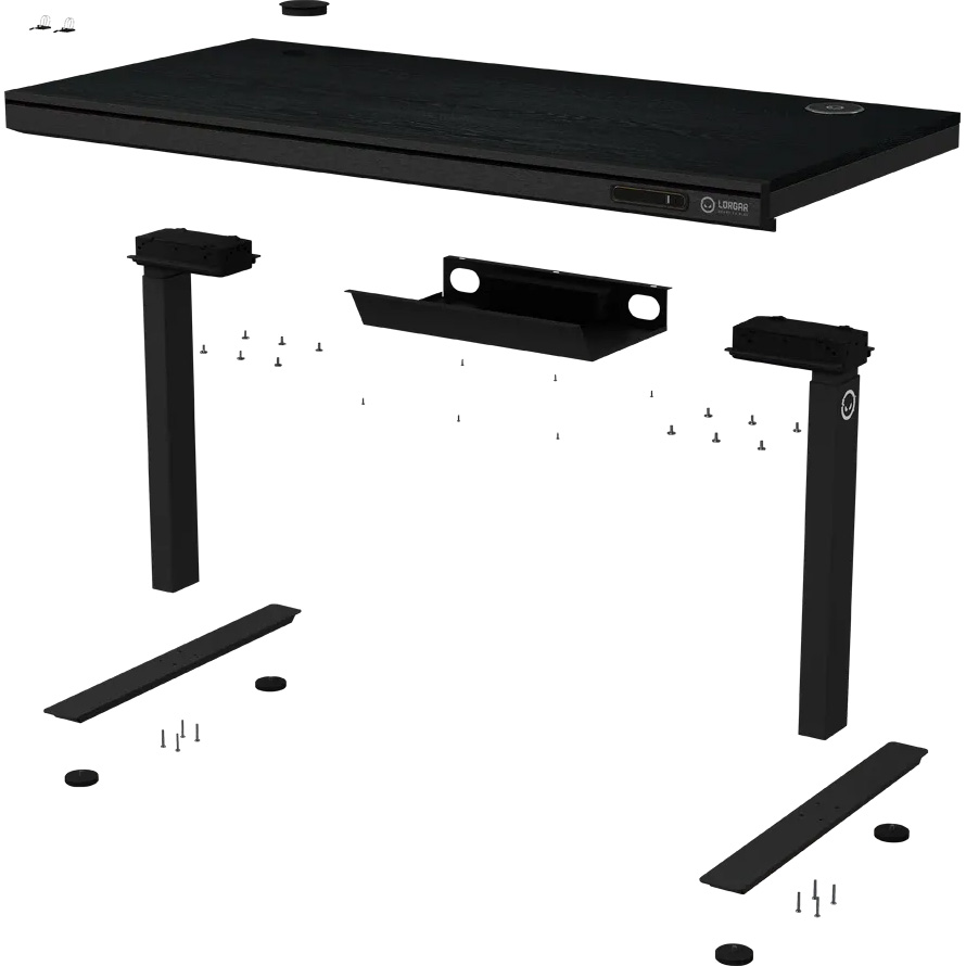 Геймерский стол LORGAR DP80W Black
