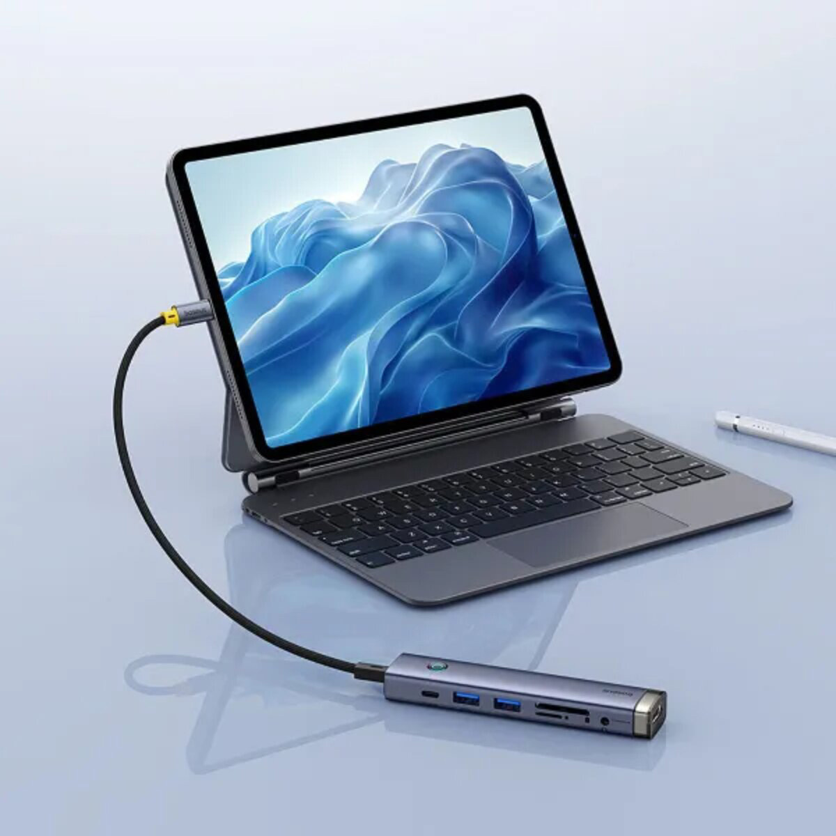 Порт-реплікатор BASEUS 4K@60Hz Ultra Clarity UltraJoy Series 7-Port Hub Air (B00052803811-02)