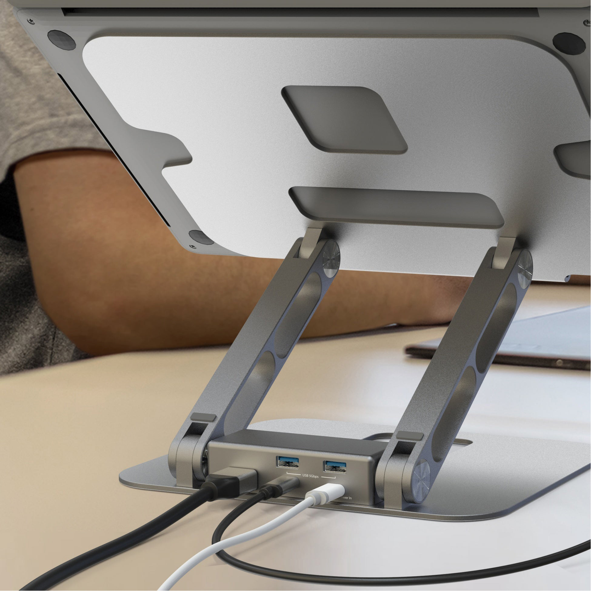 Підставка для ноутбука J5CREATE Multi-Angle 4K Docking Stand (JTS327-N)