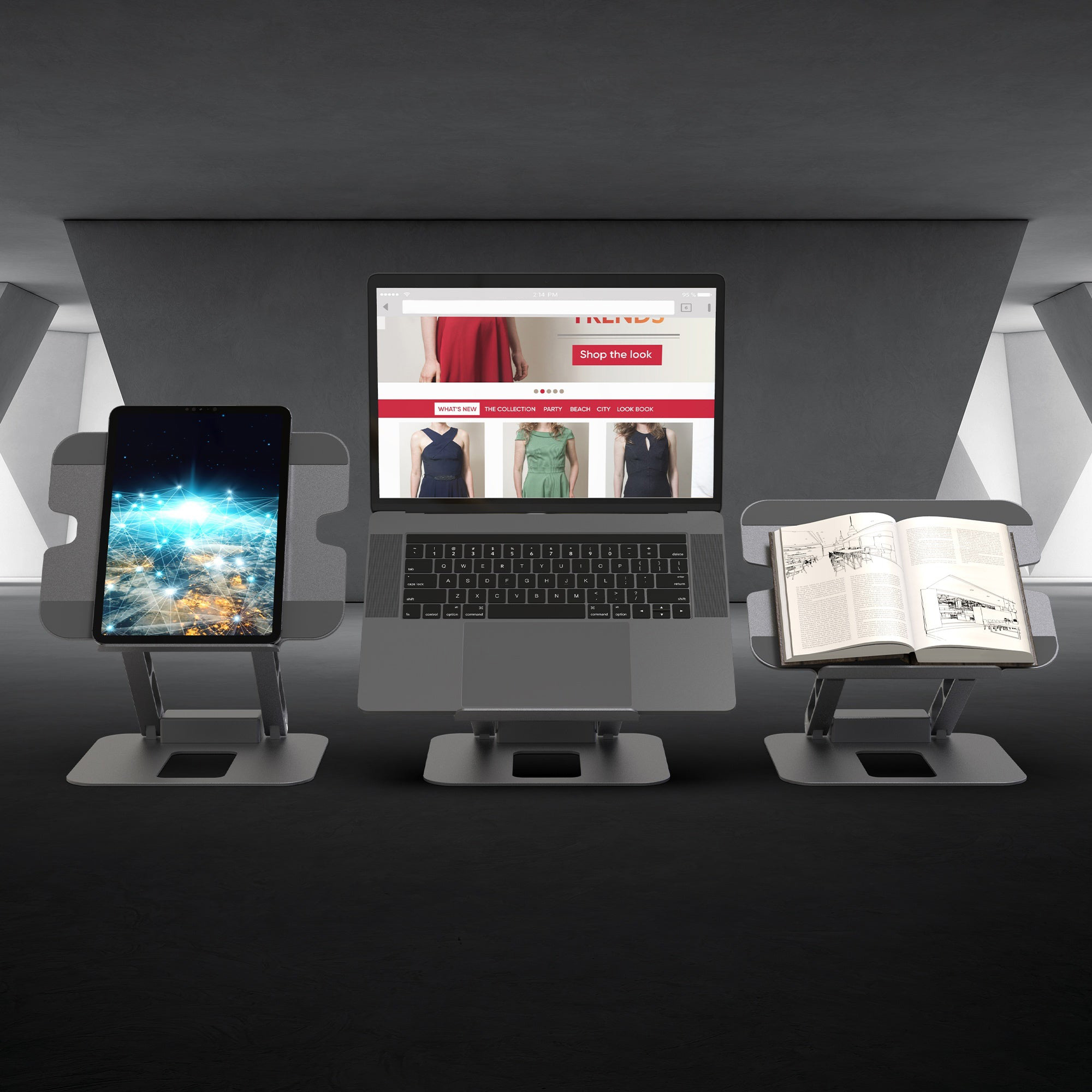 Підставка для ноутбука J5CREATE Multi-Angle 4K Docking Stand (JTS327-N)
