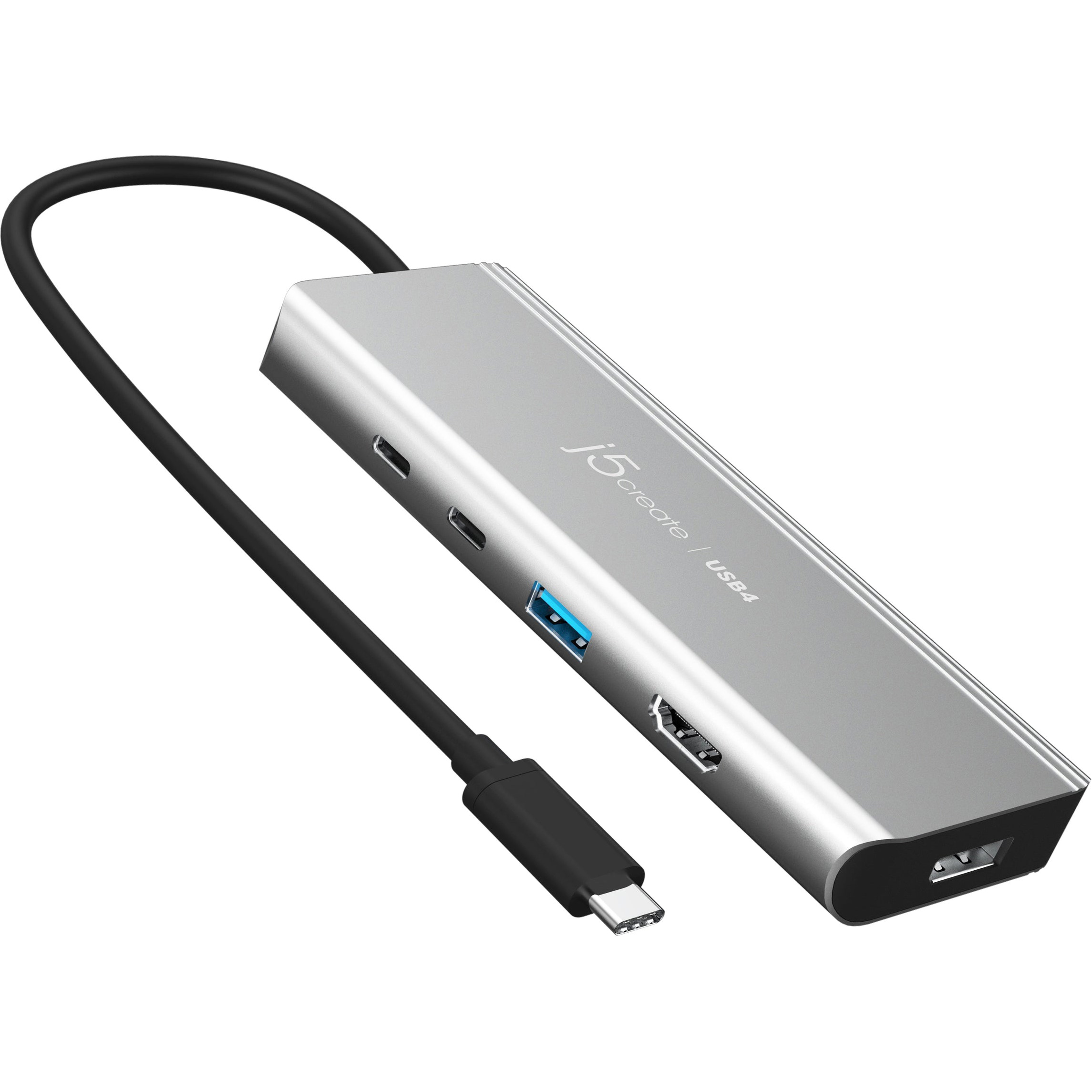 Порт-реплікатор J5CREATE 5-in-1 USB4 Dual 4K Multi-Port Hub (JCD401-N)