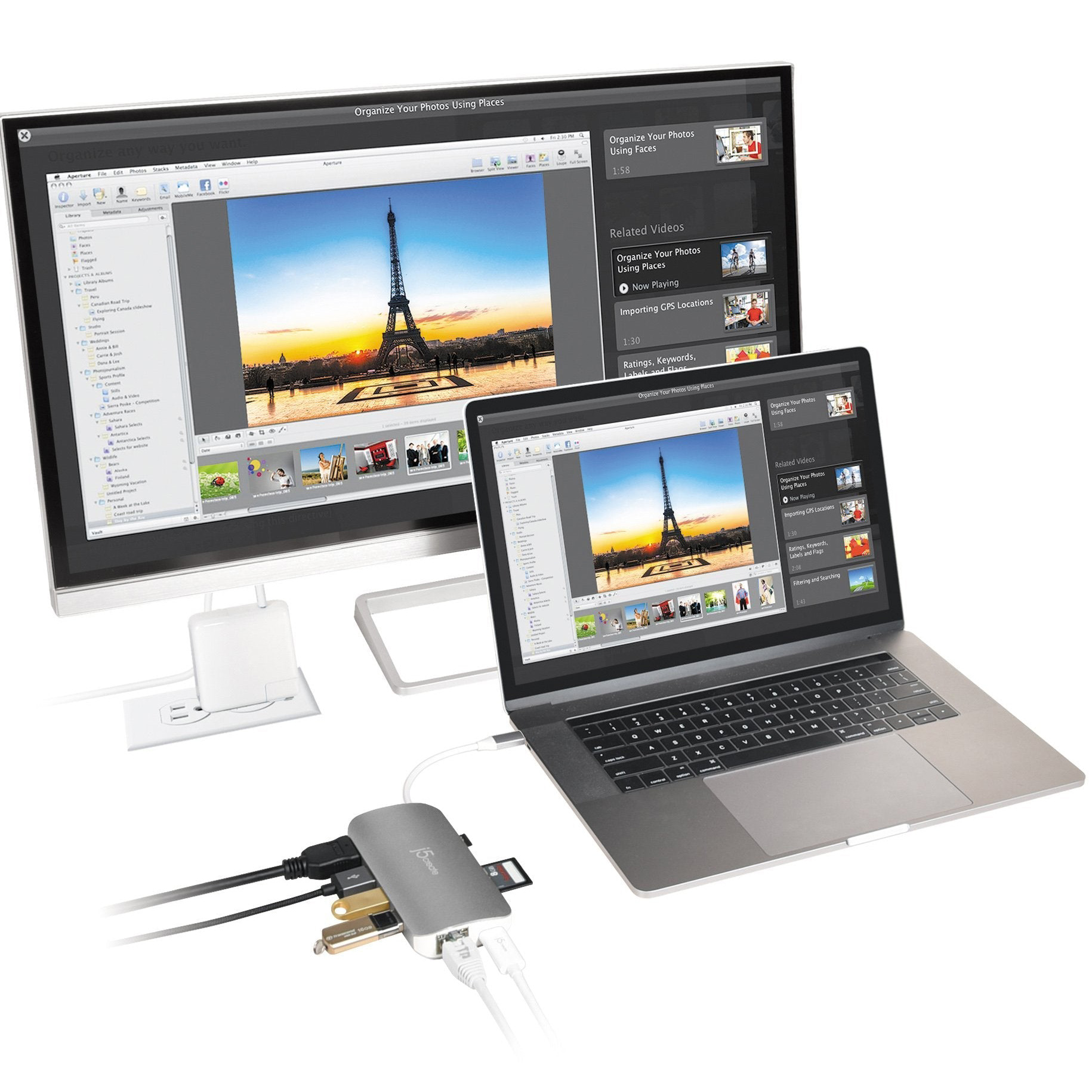 Порт-реплікатор J5CREATE 9-in-1 USB-C Multi Adapter (JCD383-N)