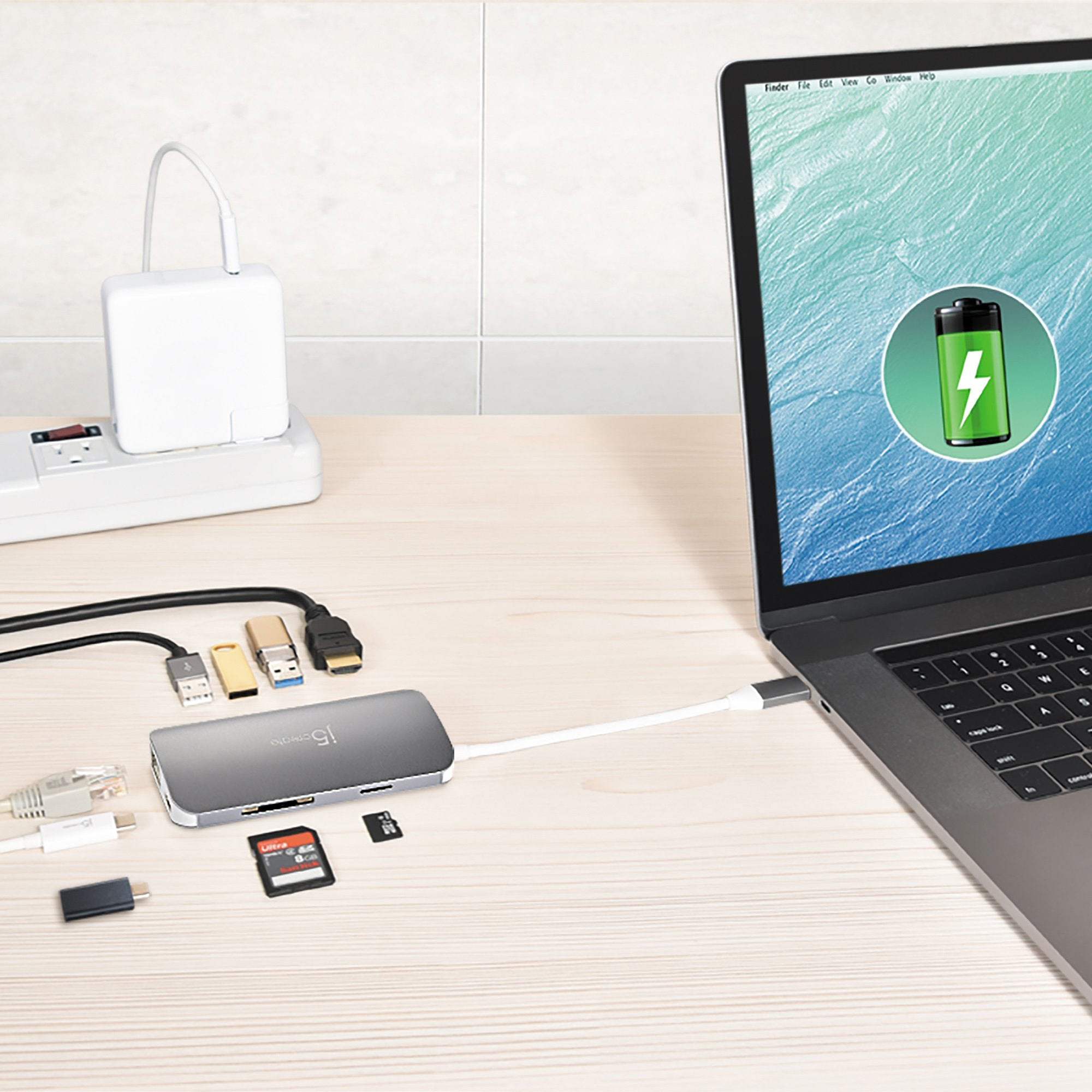 Порт-реплікатор J5CREATE 9-in-1 USB-C Multi Adapter (JCD383-N)