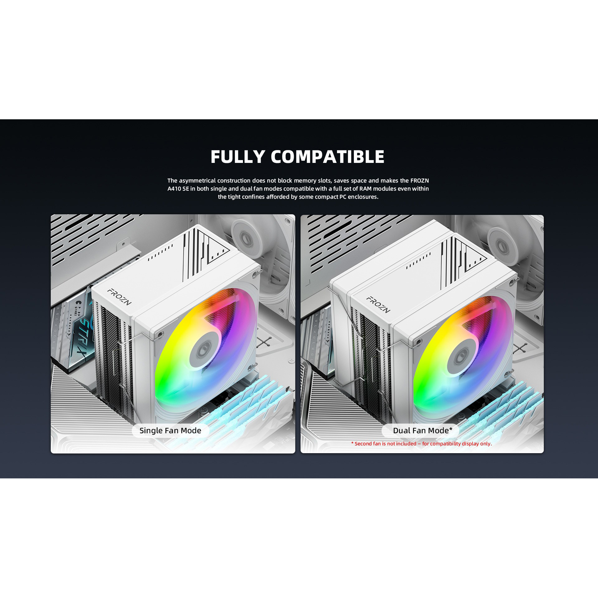 Кулер для процессора ID-COOLING Frozn A410 SE ARGB White