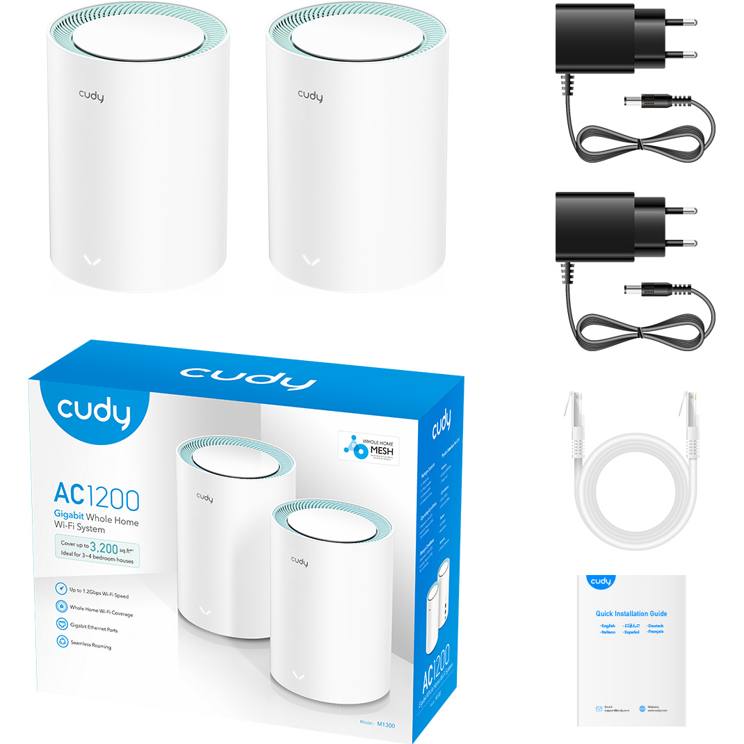 Wi-Fi Mesh система CUDY M1300 2-pack