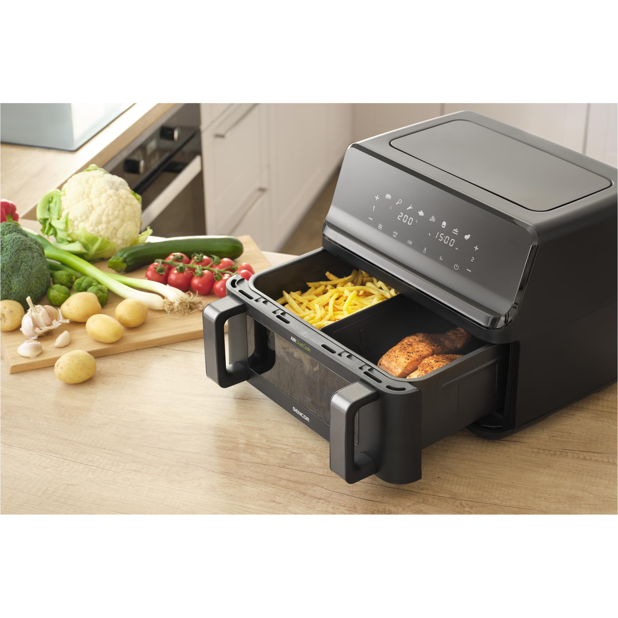 Мультипіч SENCOR Dual Vita Fryer (SFR9650BK)