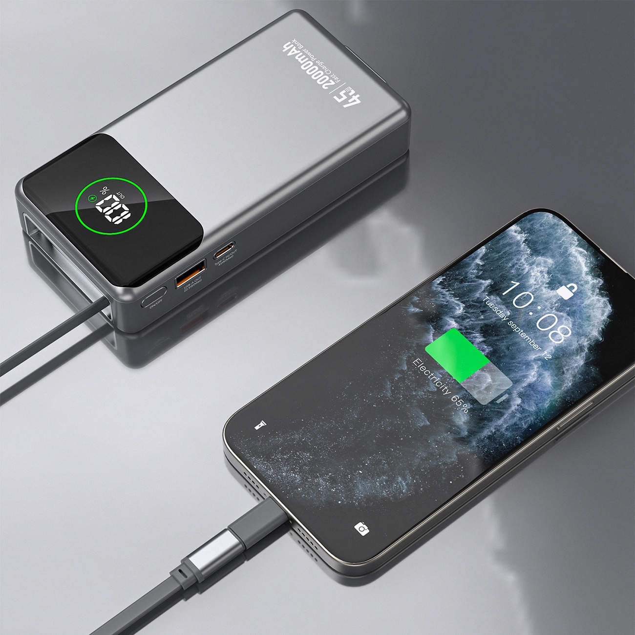 Повербанк DUDAO K31 Pro 2xUSB-C, 1xUSB-A 45W 20000mAh (6977196682010)