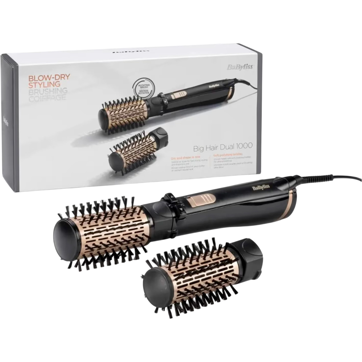 Фен-щітка BABYLISS AS962 Big Hair Dual 1000