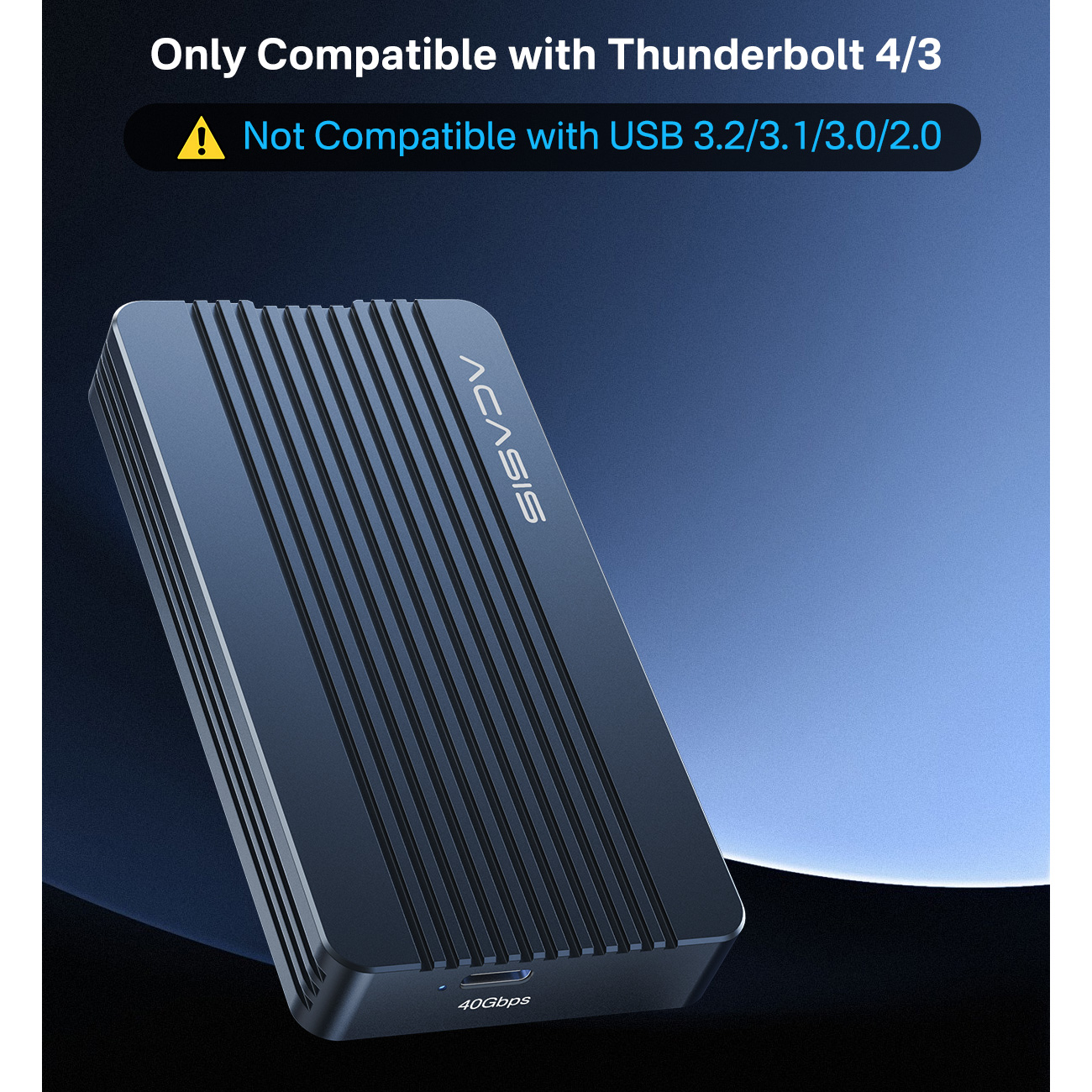 Карман внешний ACASIS 40Gbps with Thunderbolt 4/3 NVMe PCIe M.2 to USB4