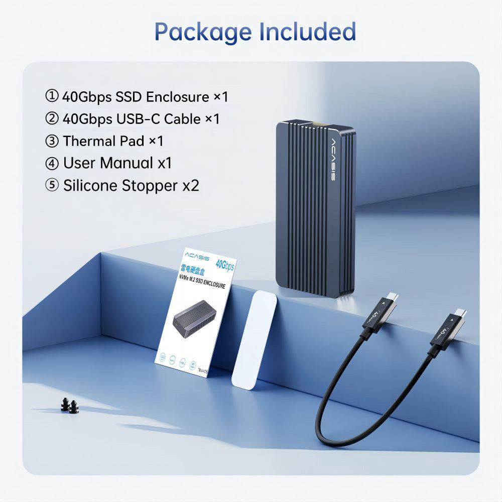 Карман внешний ACASIS 40Gbps with Thunderbolt 4/3 NVMe PCIe M.2 to USB4