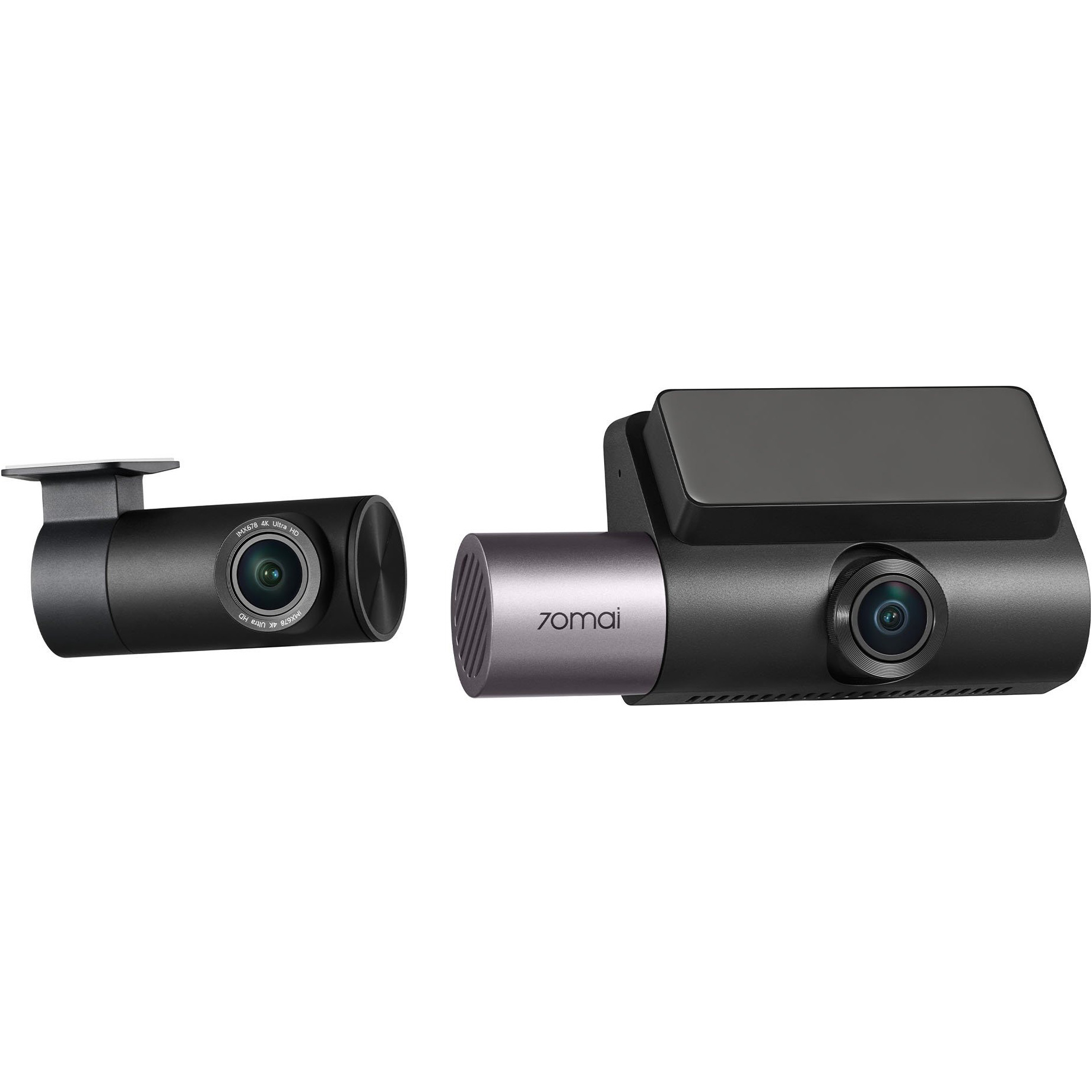 Автомобільний відеореєстратор з камерою заднього виду Xiaomi 70MAI Dash Cam 4K T800-2 Premium Set Black + Micro SD Card 256GB