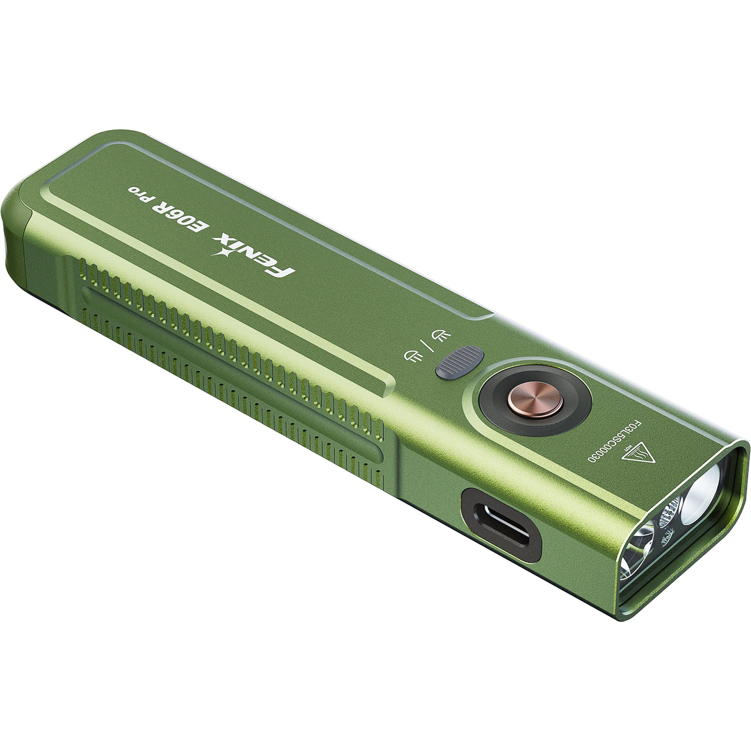 Фонарь-брелок FENIX E06R Pro Olive Green