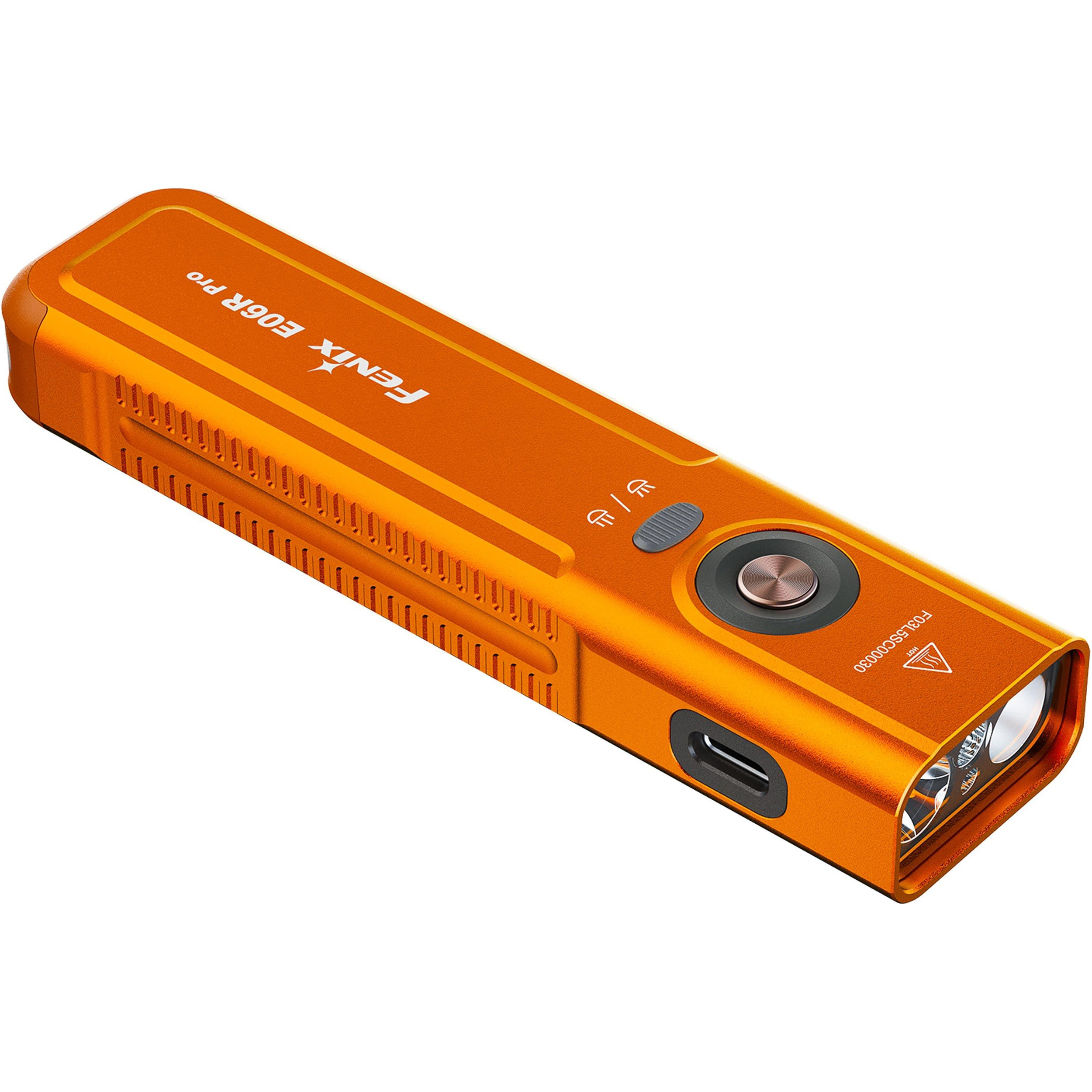 Фонарь-брелок FENIX E06R Pro Orange