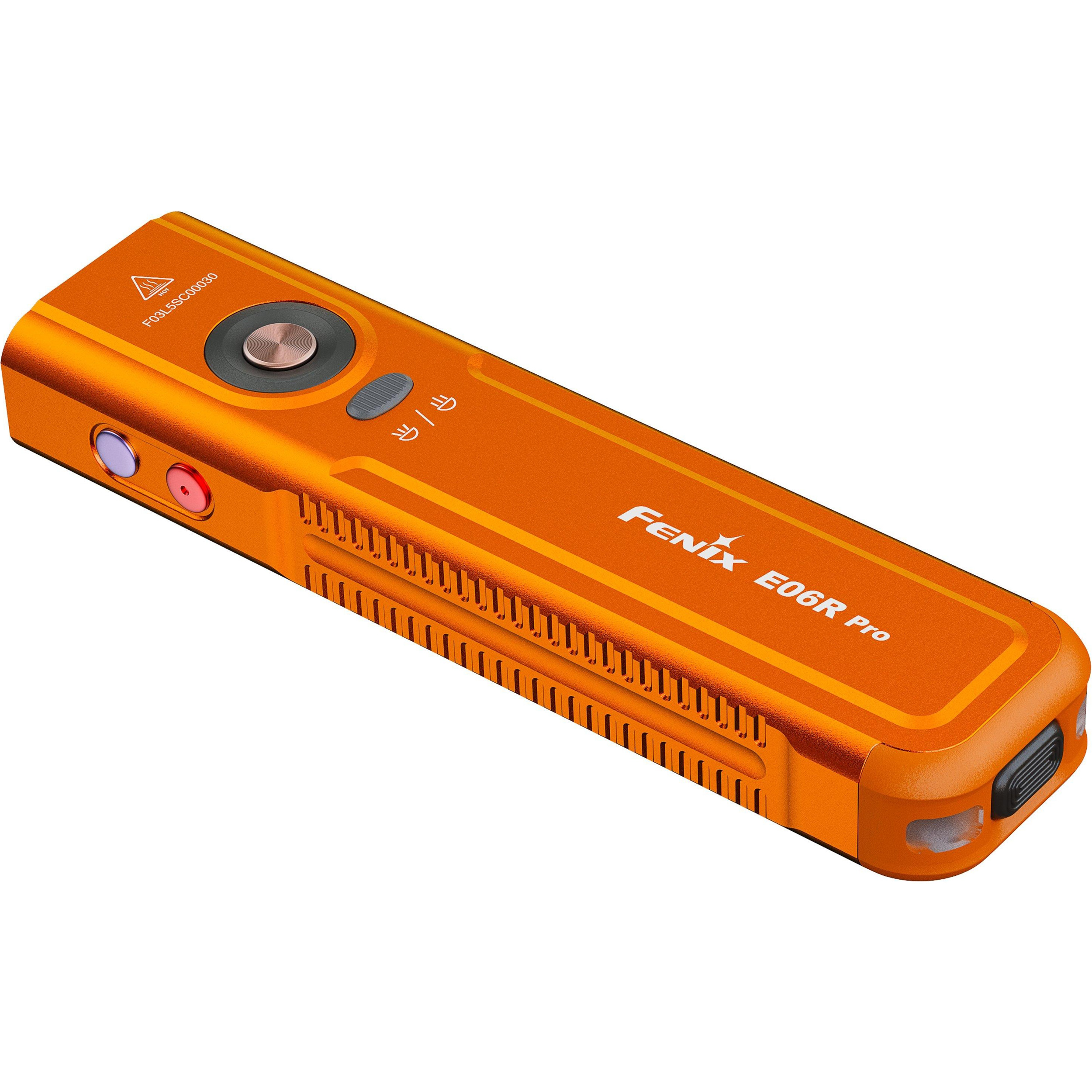 Фонарь-брелок FENIX E06R Pro Orange