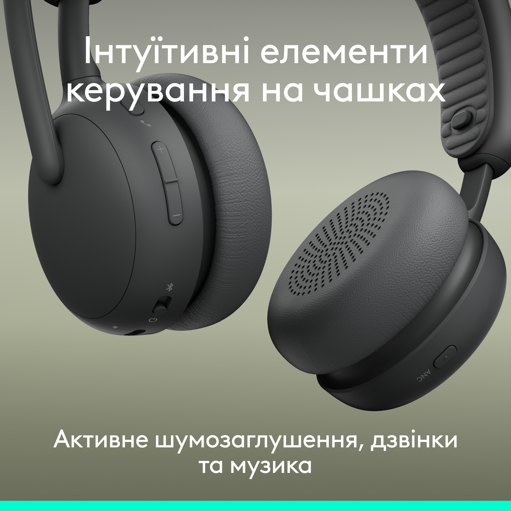 Гарнитура беспроводная LOGITECH Zone Wireless 2 ES Graphite (981-001503)