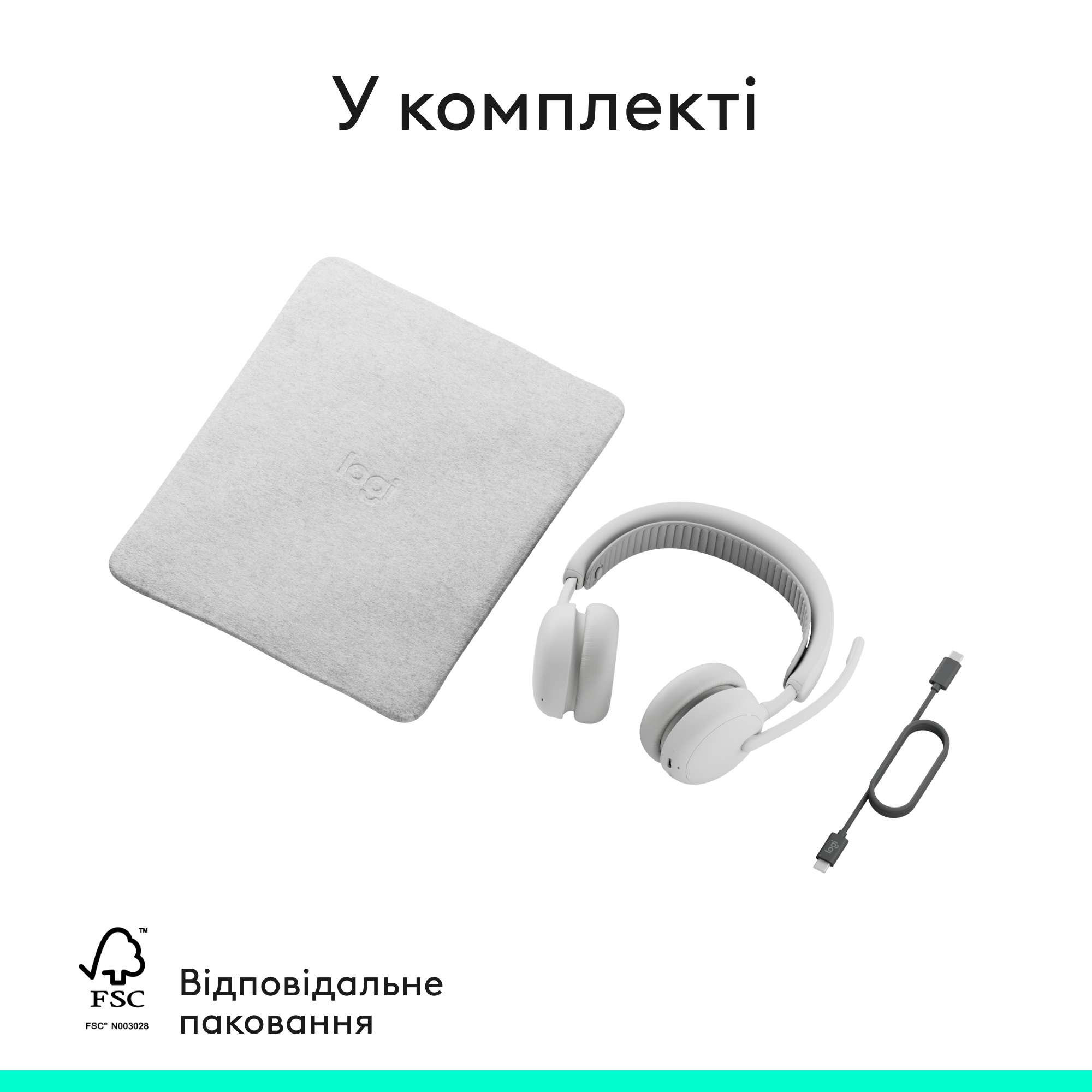 Гарнитура беспроводная LOGITECH Zone Wireless 2 ES Off-White (981-001508)